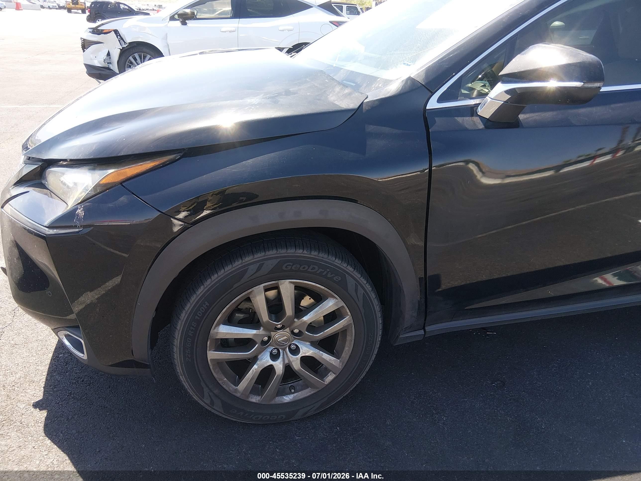 2015 Lexus Nx 200t   Черный vin: JTJYARBZ6F2004015