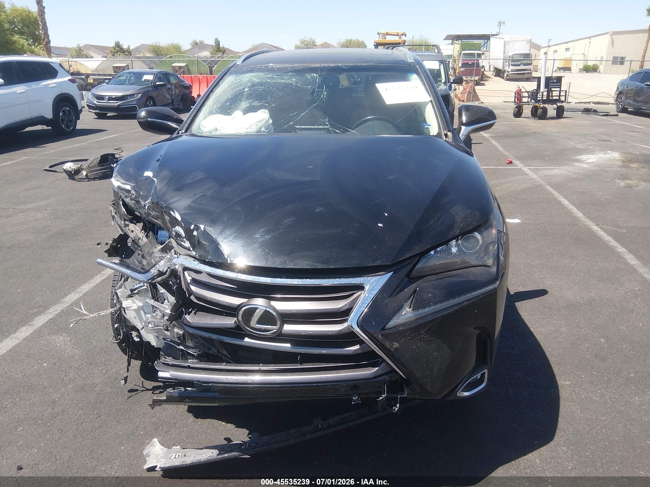 2015 Lexus Nx 200t   Черный vin: JTJYARBZ6F2004015
