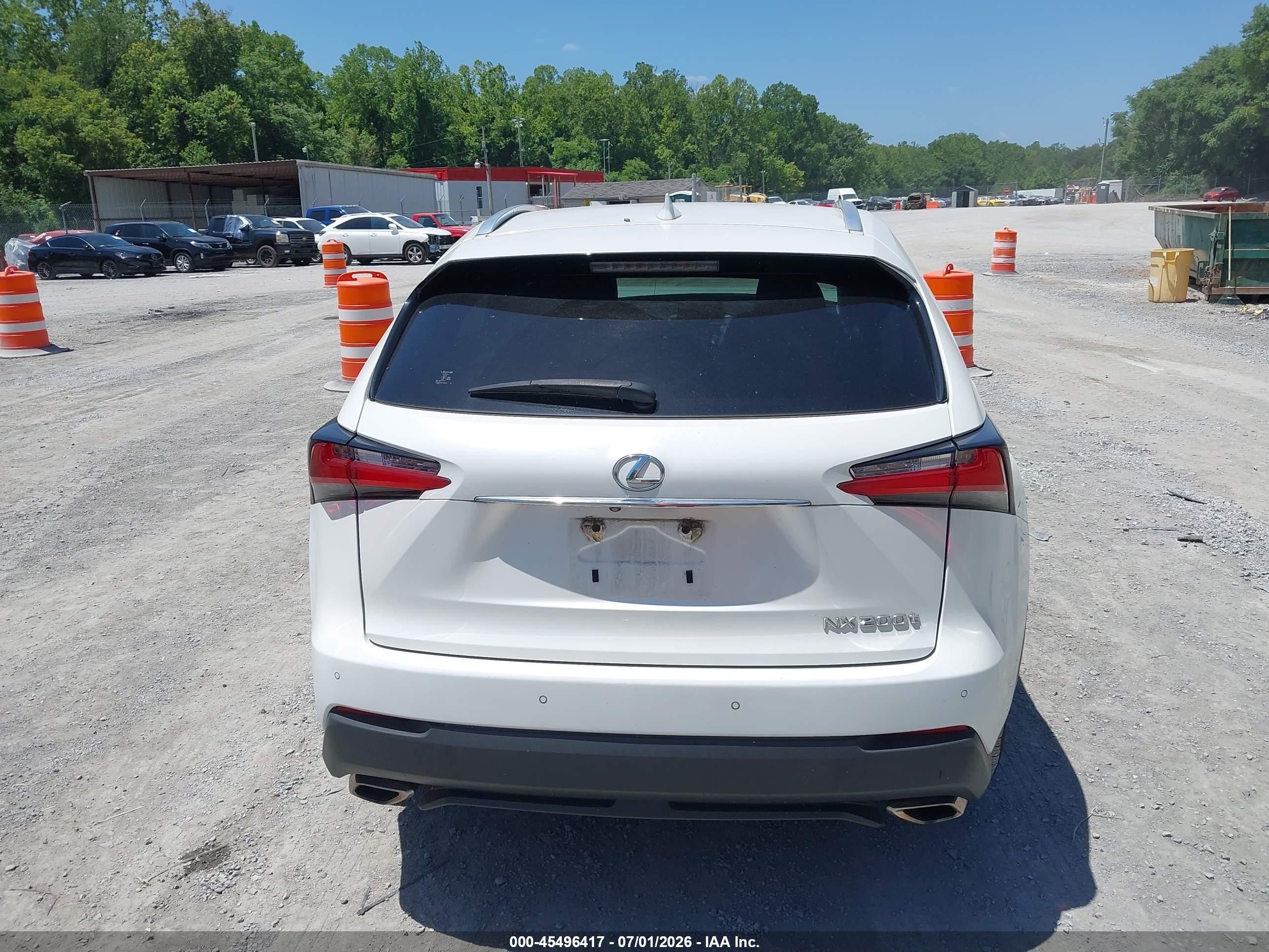 2015 Lexus Nx 200t   White vin: JTJYARBZ6F2015404