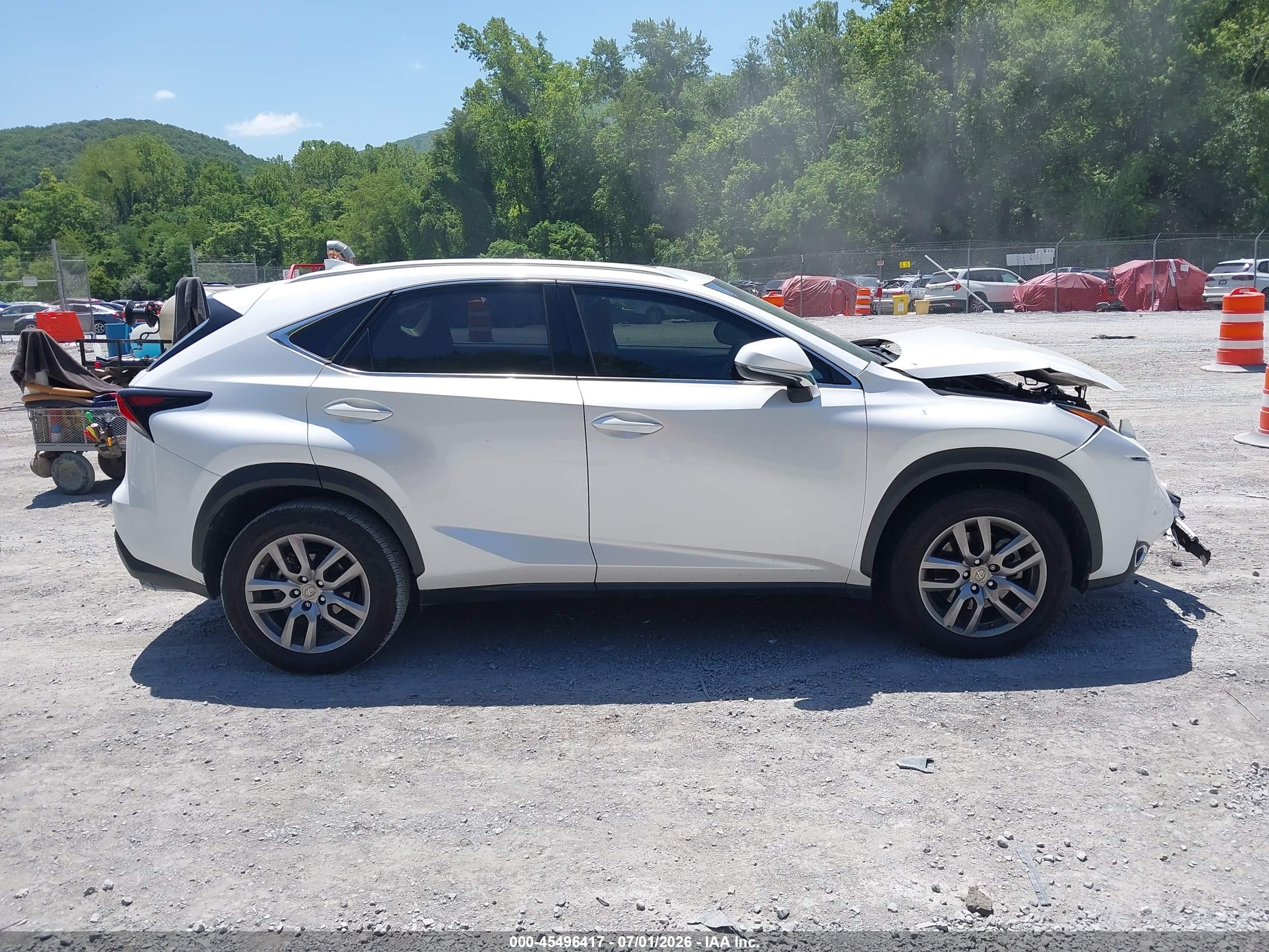 2015 Lexus Nx 200t   White vin: JTJYARBZ6F2015404