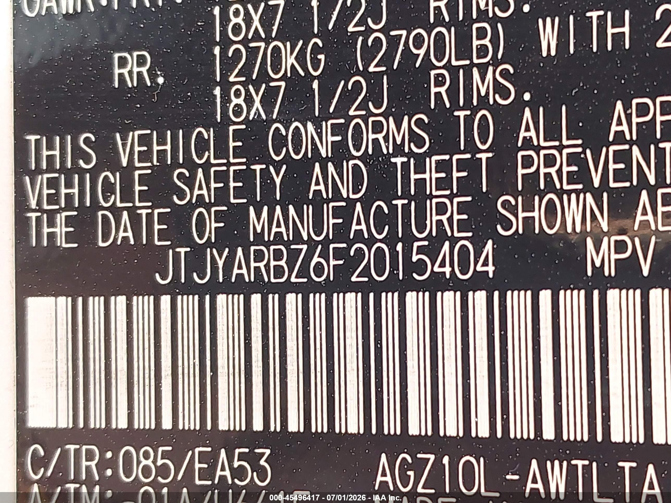 2015 Lexus Nx 200t   White vin: JTJYARBZ6F2015404