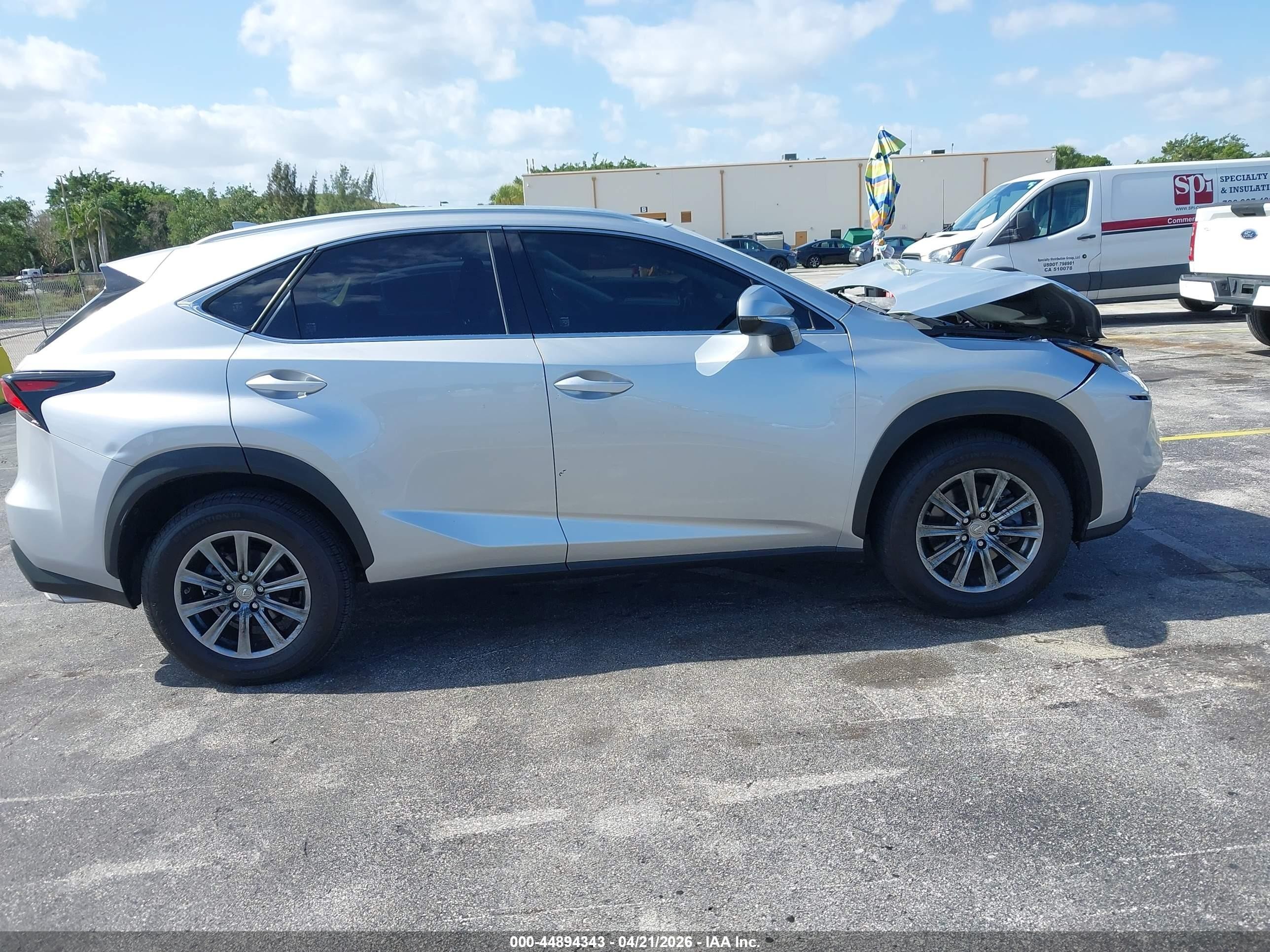2015 Lexus Nx 200t Silver vin: JTJYARBZ6F2015967