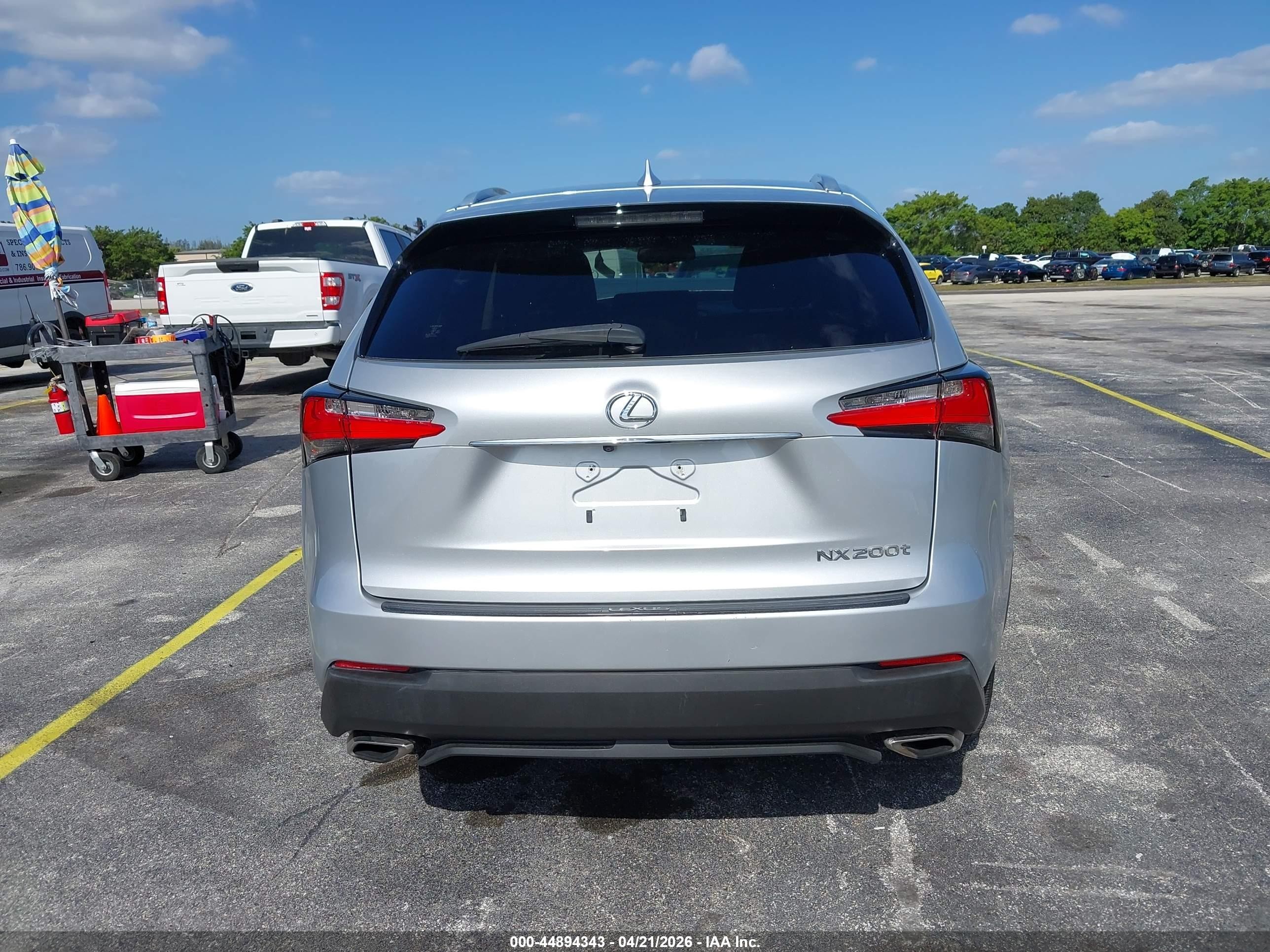 2015 Lexus Nx 200t Silver vin: JTJYARBZ6F2015967