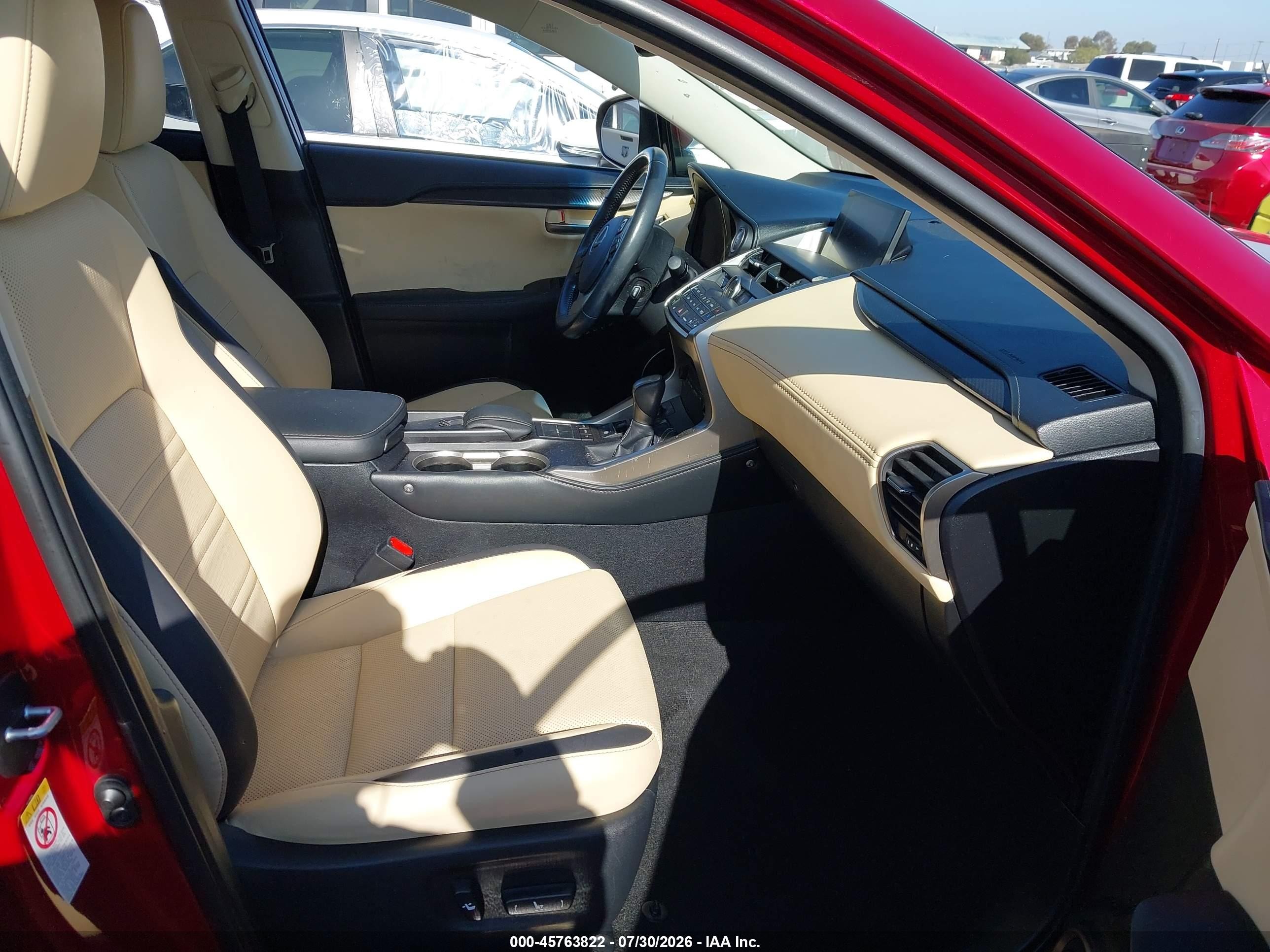 2016 Lexus Nx 200t   Red vin: JTJYARBZ6G2035170