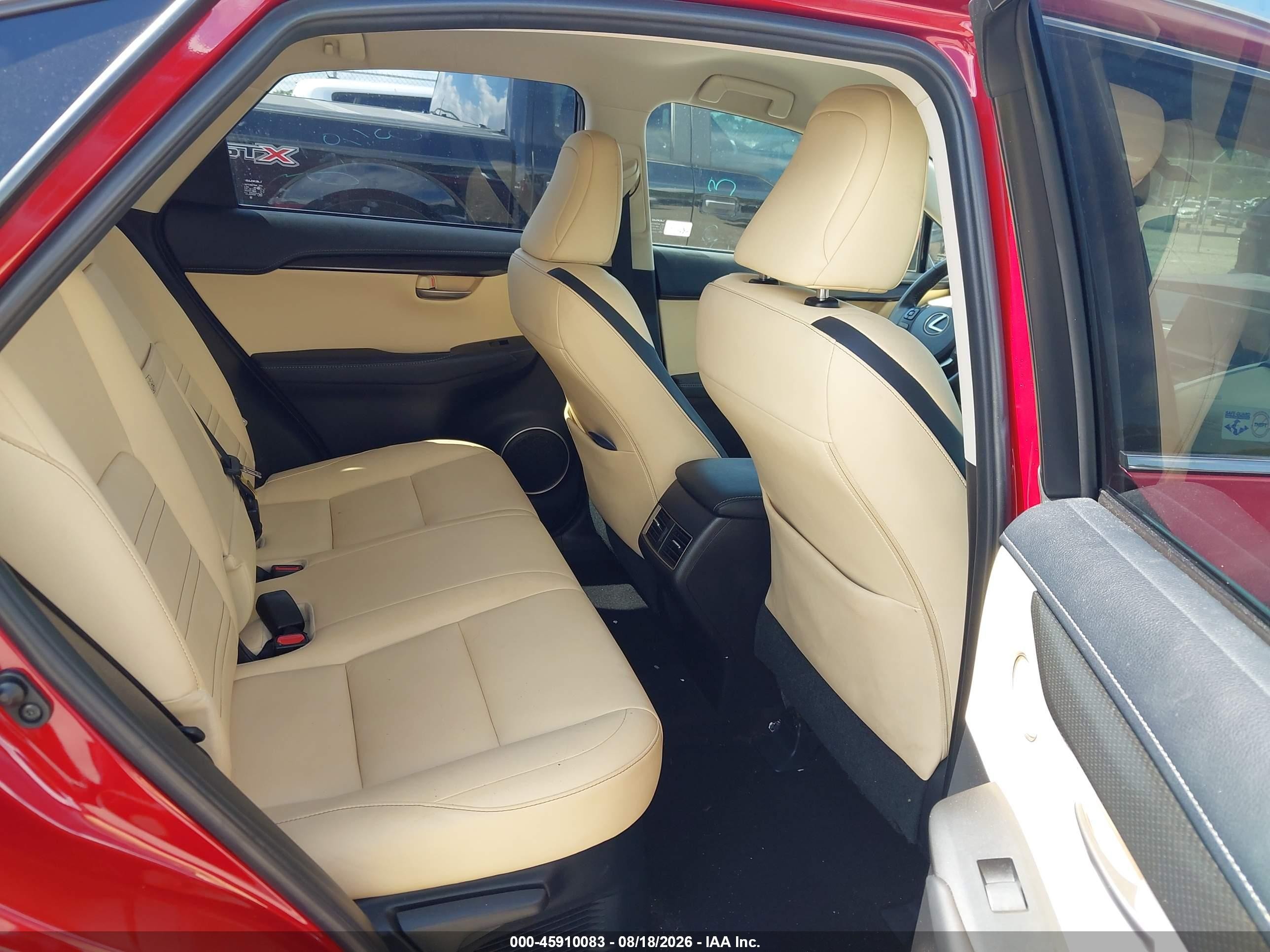 2015 Lexus Nx 200t   Red vin: JTJYARBZ7F2001625