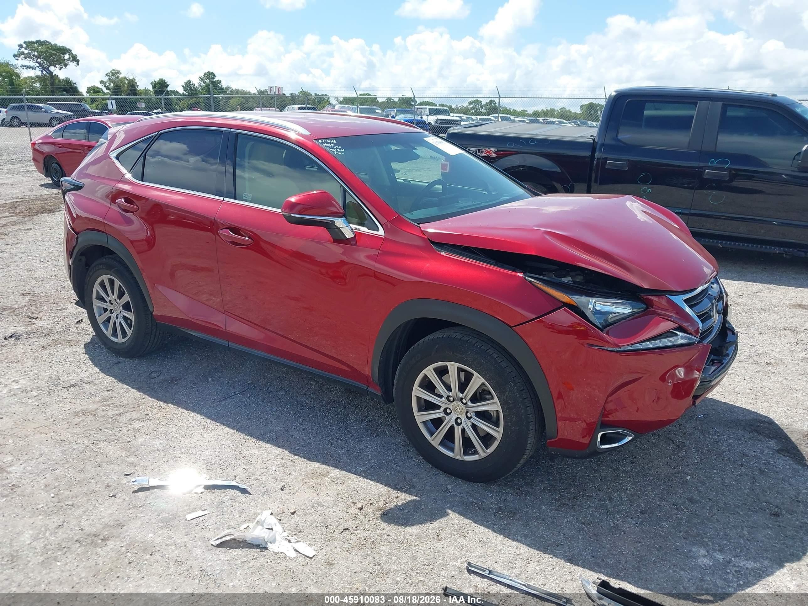 2015 Lexus Nx 200t   Red vin: JTJYARBZ7F2001625