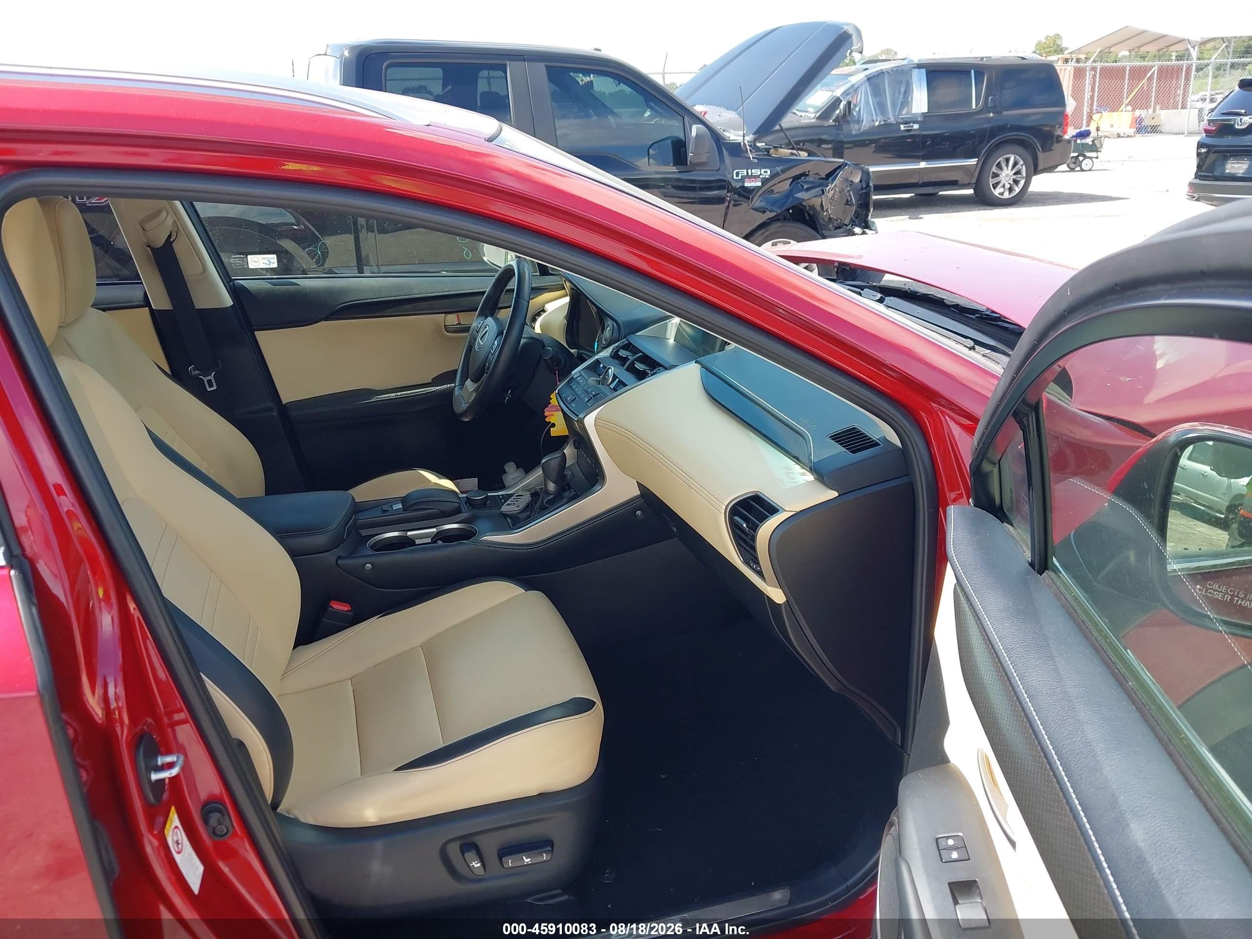 2015 Lexus Nx 200t   Red vin: JTJYARBZ7F2001625