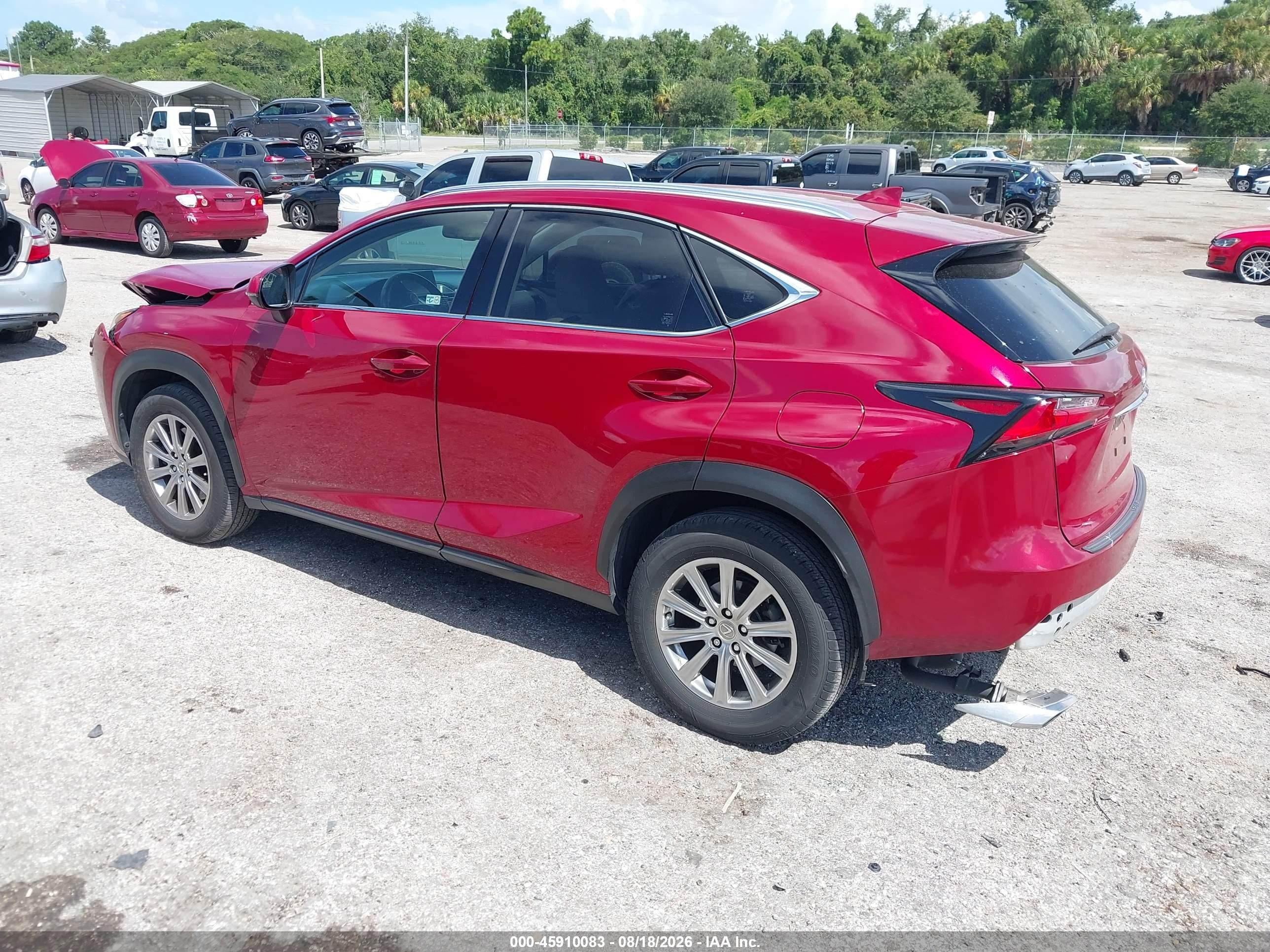 2015 Lexus Nx 200t   Red vin: JTJYARBZ7F2001625