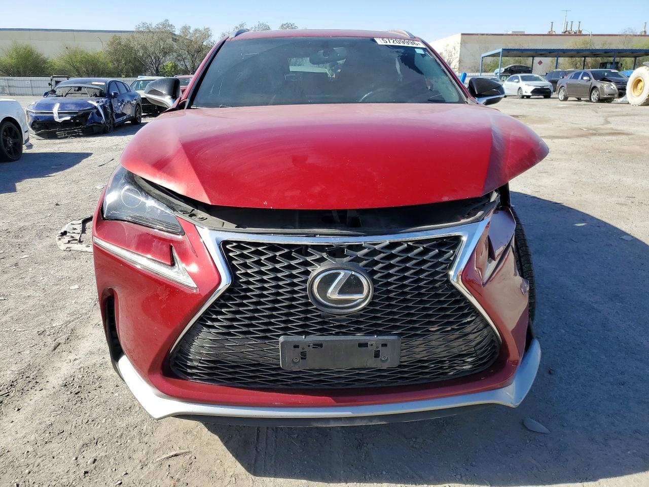 2015 Lexus Nx 200t Burgundy vin: JTJYARBZ7F2011135