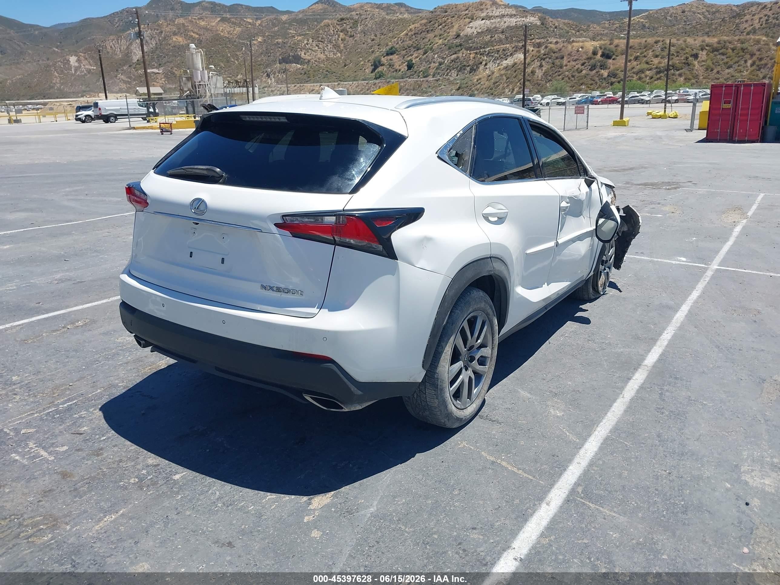 2015 Lexus Nx 200t Белый vin: JTJYARBZ7F2016559