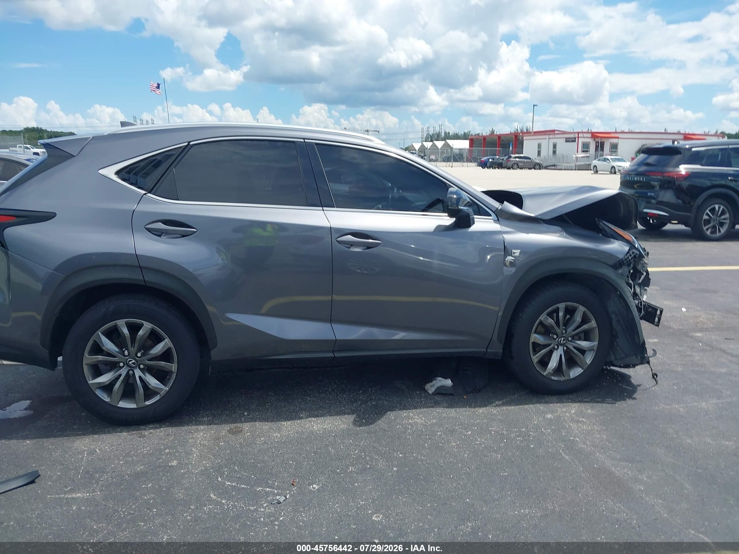 2017 Lexus Nx 200t F Sport Gray vin: JTJYARBZ7H2072620