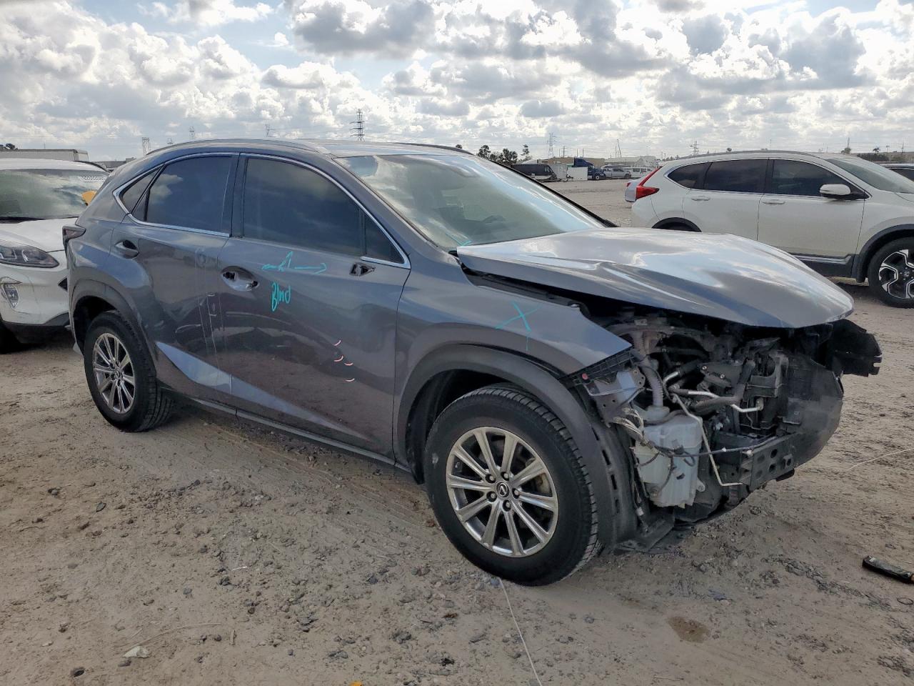 2018 Lexus Nx 300 Base Серый vin: JTJYARBZ7J2104374