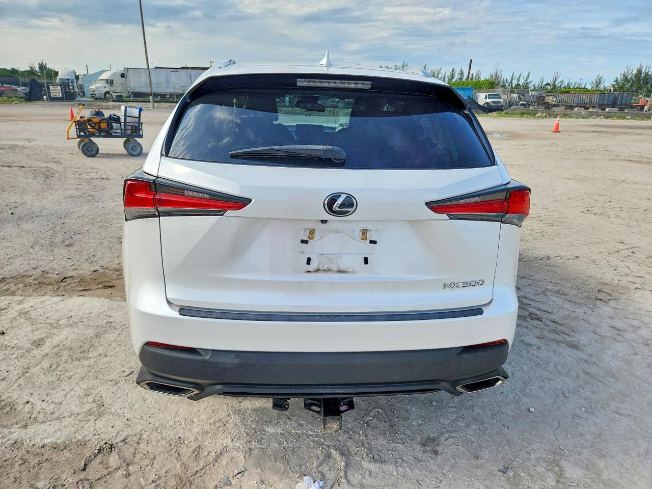 2019 Lexus Nx 300 Base White vin: JTJYARBZ7K2120933