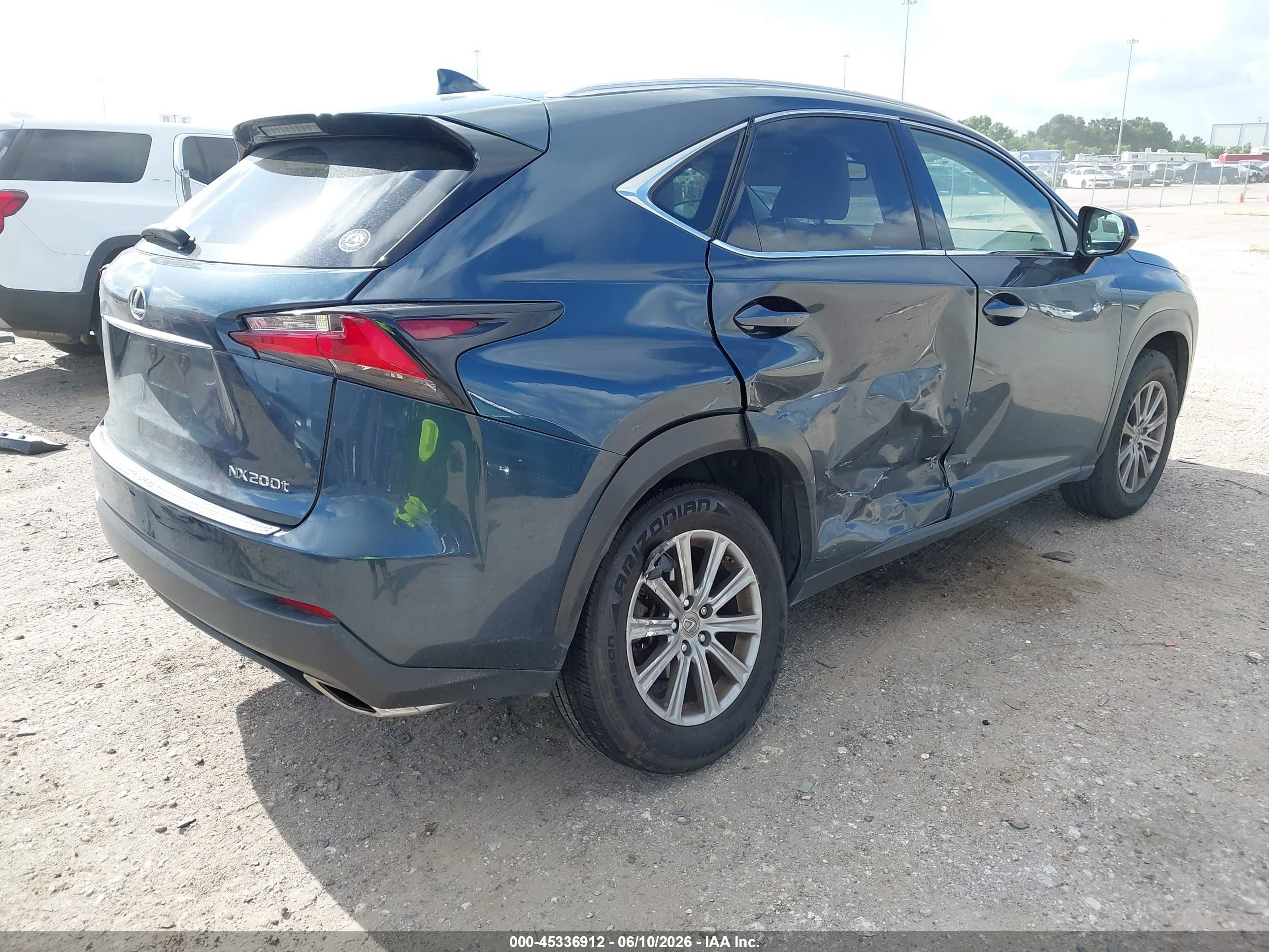 2015 Lexus Nx 200t Blue vin: JTJYARBZ8F2004405