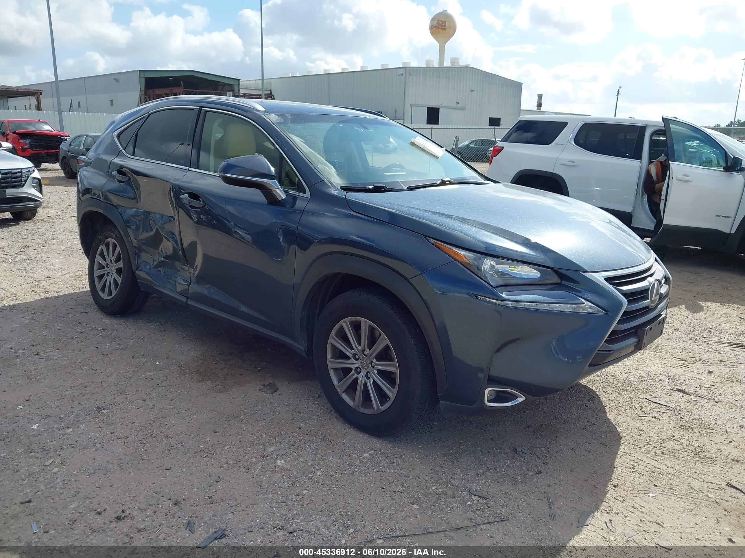2015 Lexus Nx 200t Blue vin: JTJYARBZ8F2004405