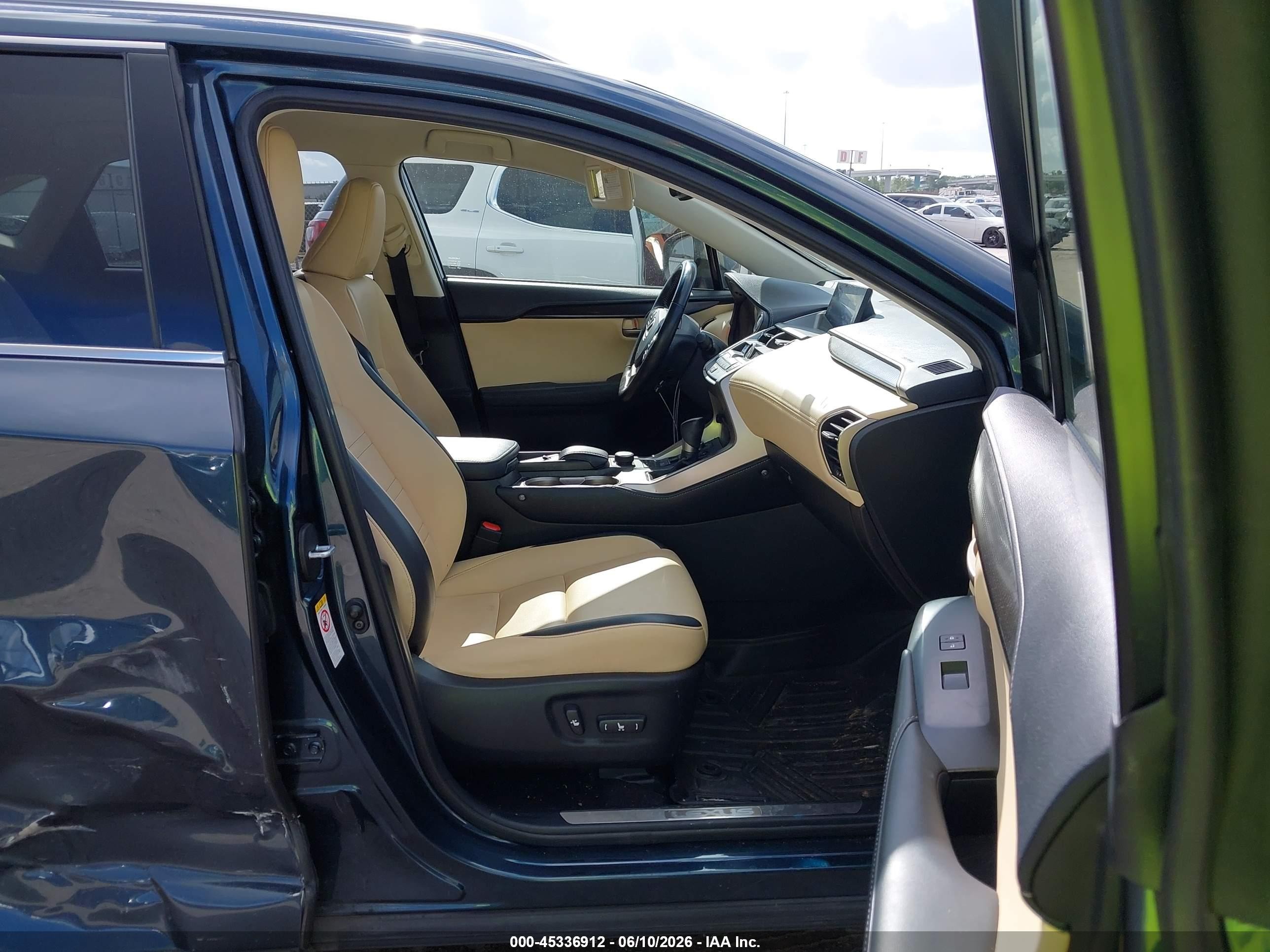 2015 Lexus Nx 200t Blue vin: JTJYARBZ8F2004405
