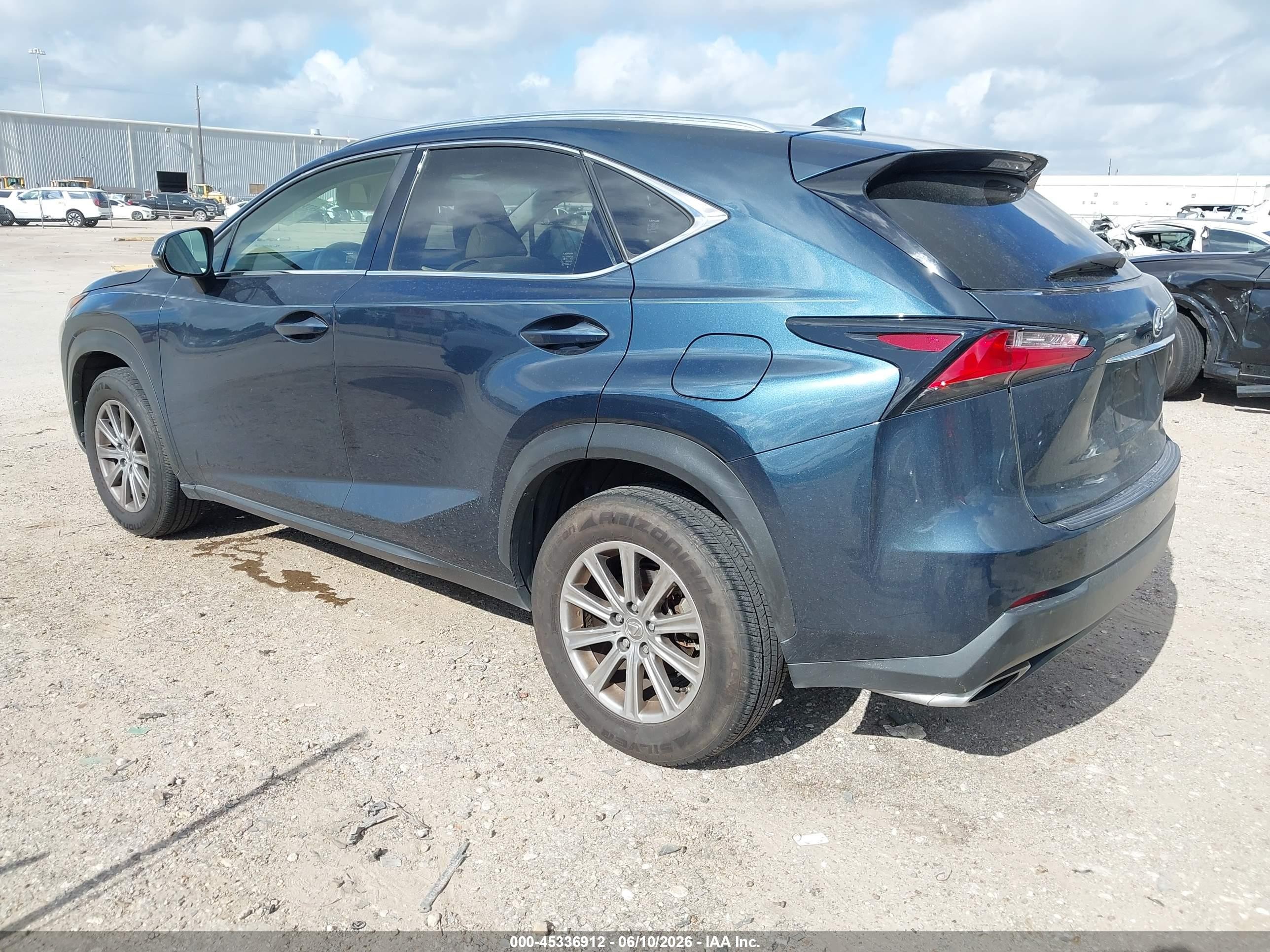 2015 Lexus Nx 200t Blue vin: JTJYARBZ8F2004405