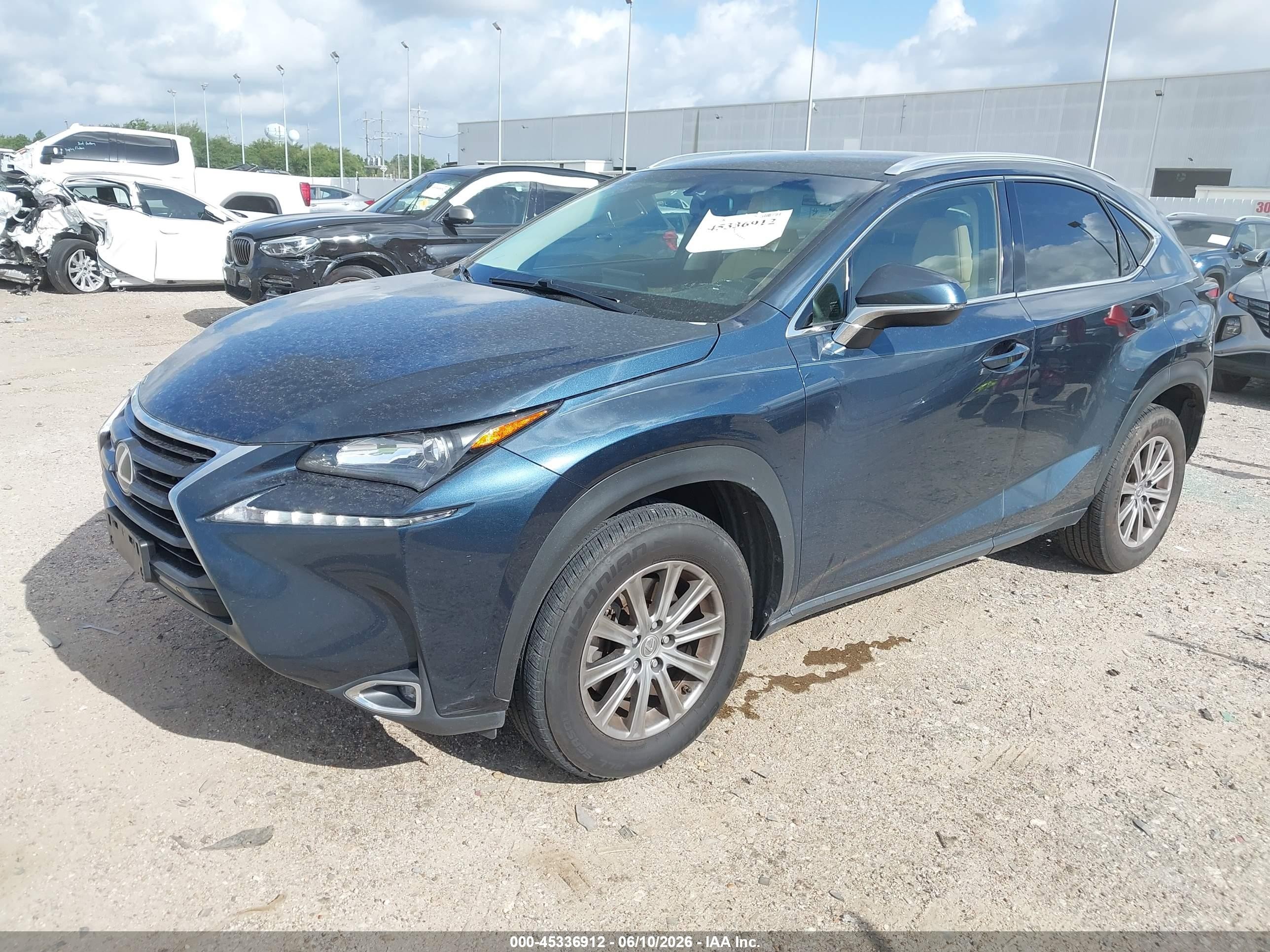 2015 Lexus Nx 200t Blue vin: JTJYARBZ8F2004405