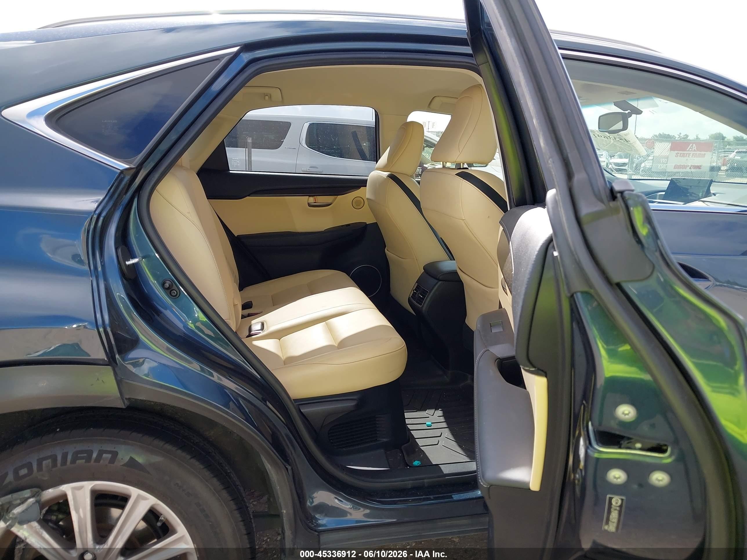 2015 Lexus Nx 200t Blue vin: JTJYARBZ8F2004405