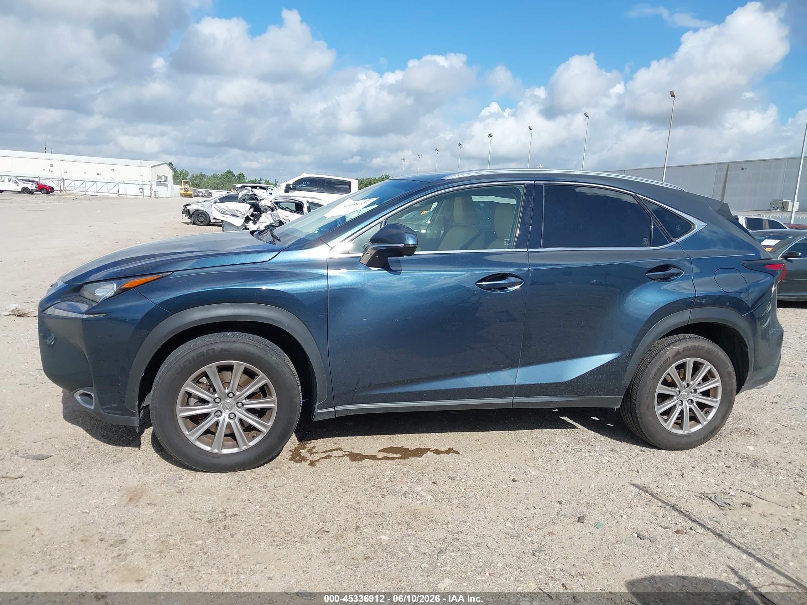 2015 Lexus Nx 200t Blue vin: JTJYARBZ8F2004405