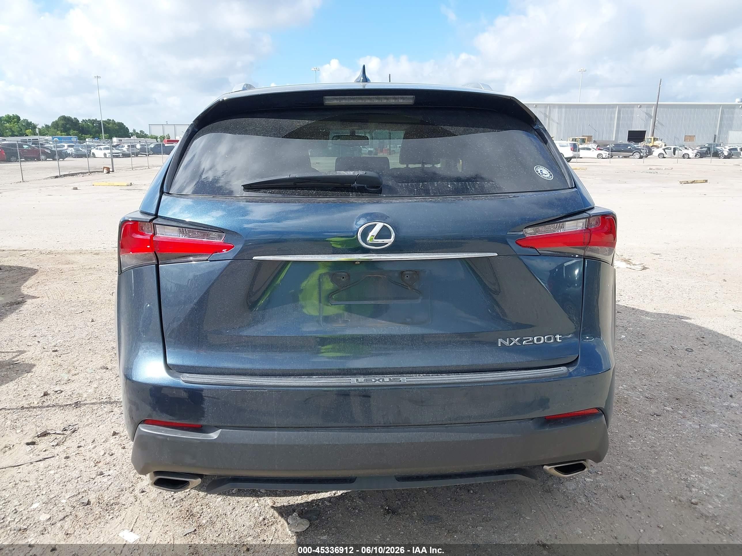 2015 Lexus Nx 200t Blue vin: JTJYARBZ8F2004405