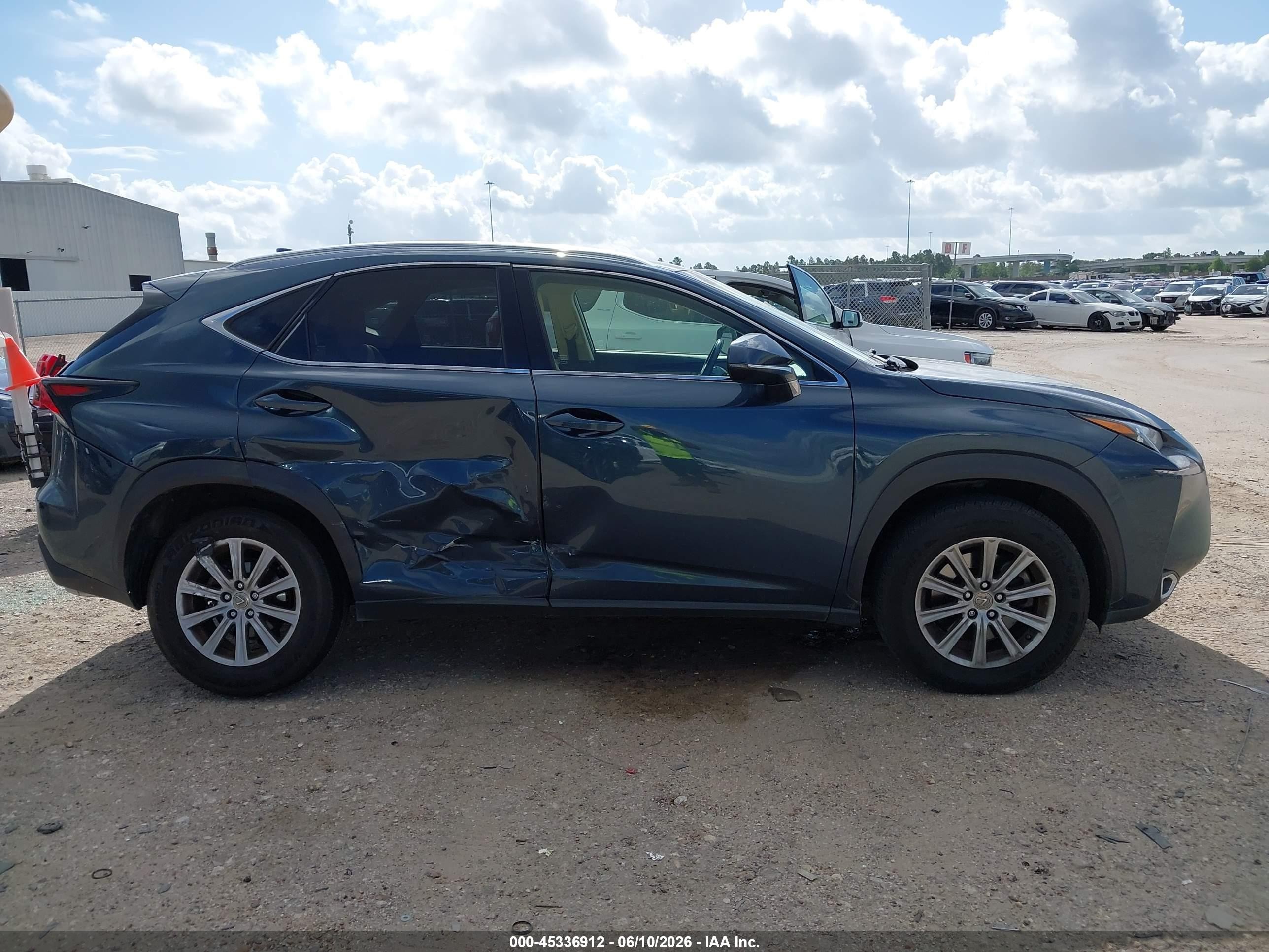 2015 Lexus Nx 200t Blue vin: JTJYARBZ8F2004405