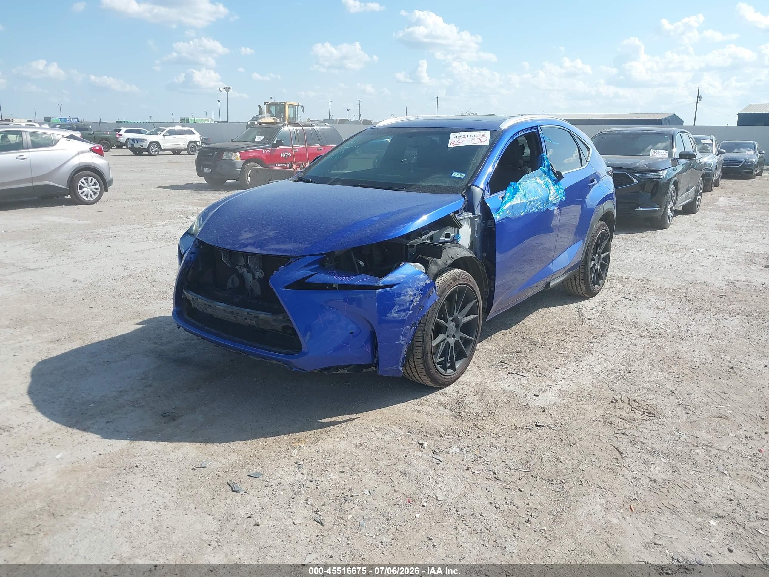 2015 Lexus Nx 200t F Sport Blue vin: JTJYARBZ8F2007790