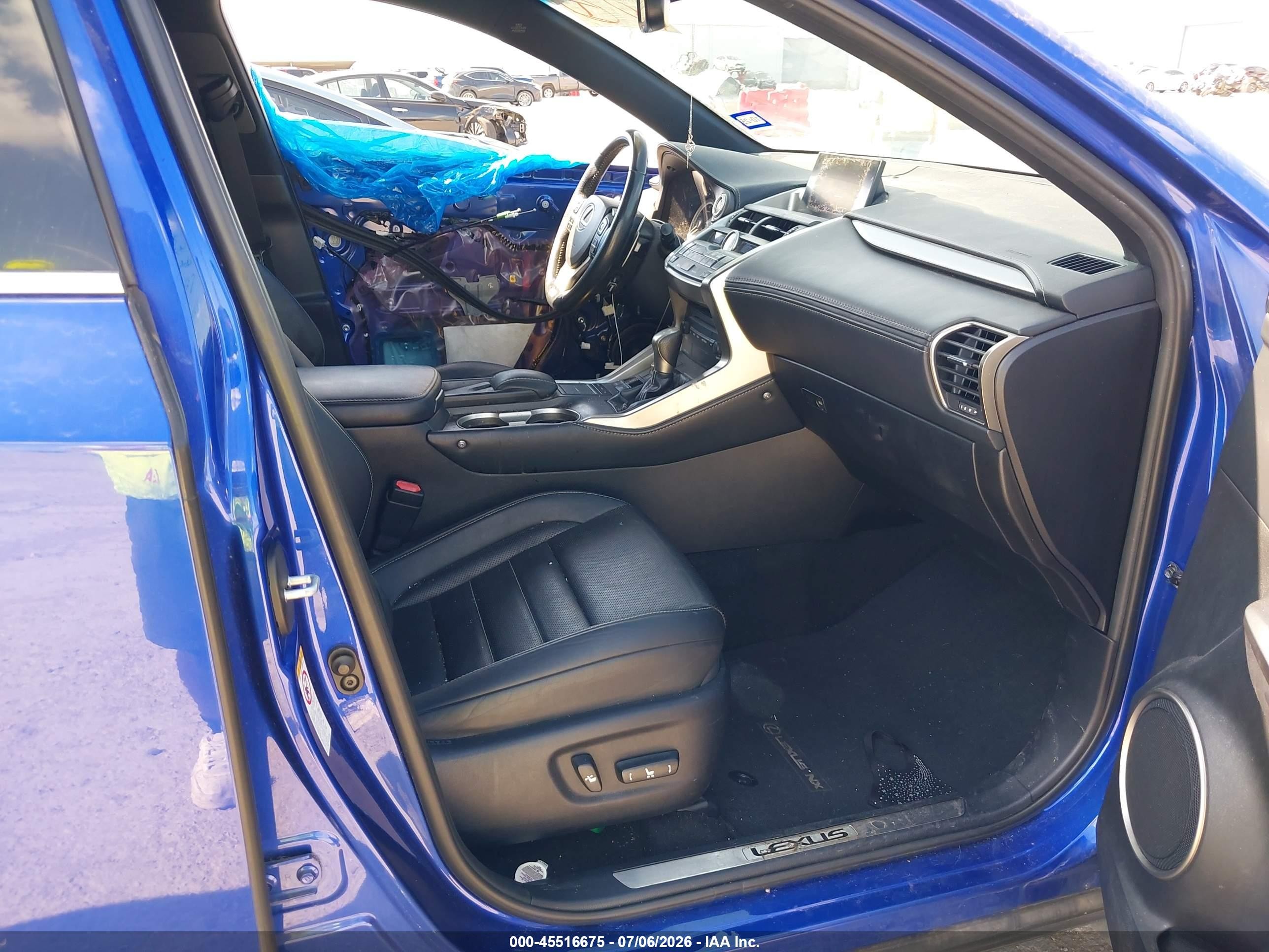 2015 Lexus Nx 200t F Sport Blue vin: JTJYARBZ8F2007790