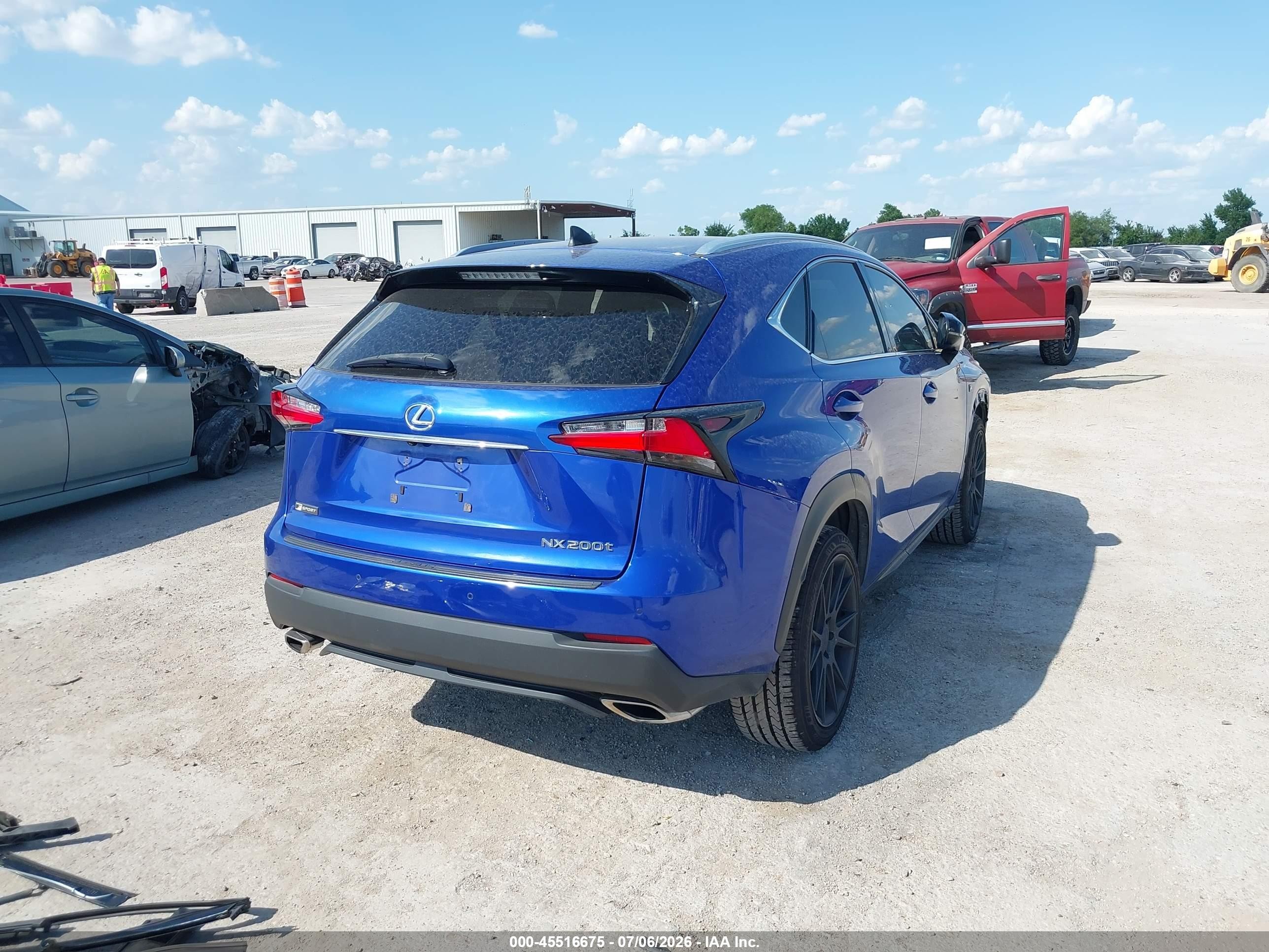 2015 Lexus Nx 200t F Sport Blue vin: JTJYARBZ8F2007790