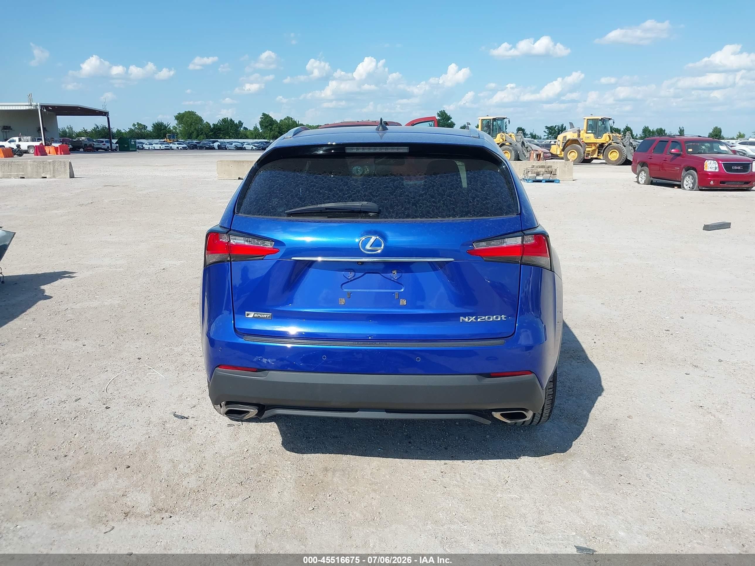 2015 Lexus Nx 200t F Sport Blue vin: JTJYARBZ8F2007790
