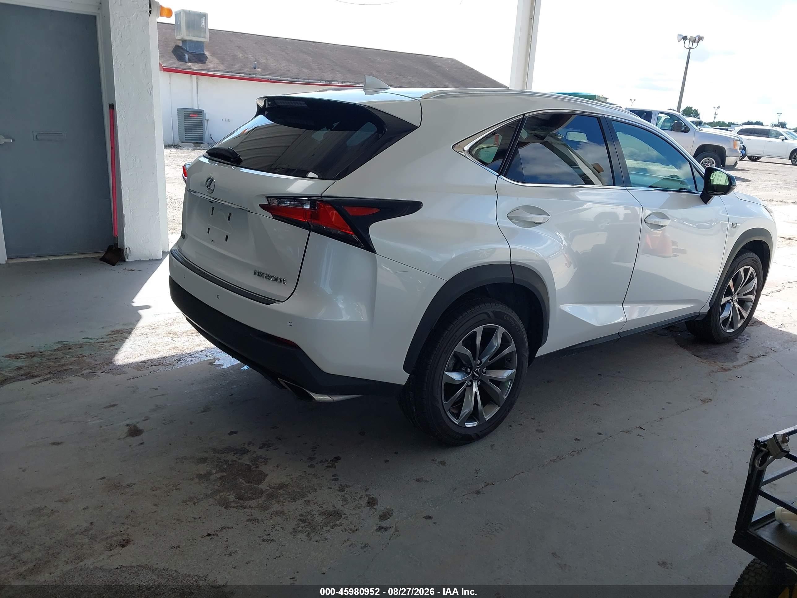 2015 Lexus Nx 200t F Sport Белый vin: JTJYARBZ8F2018627