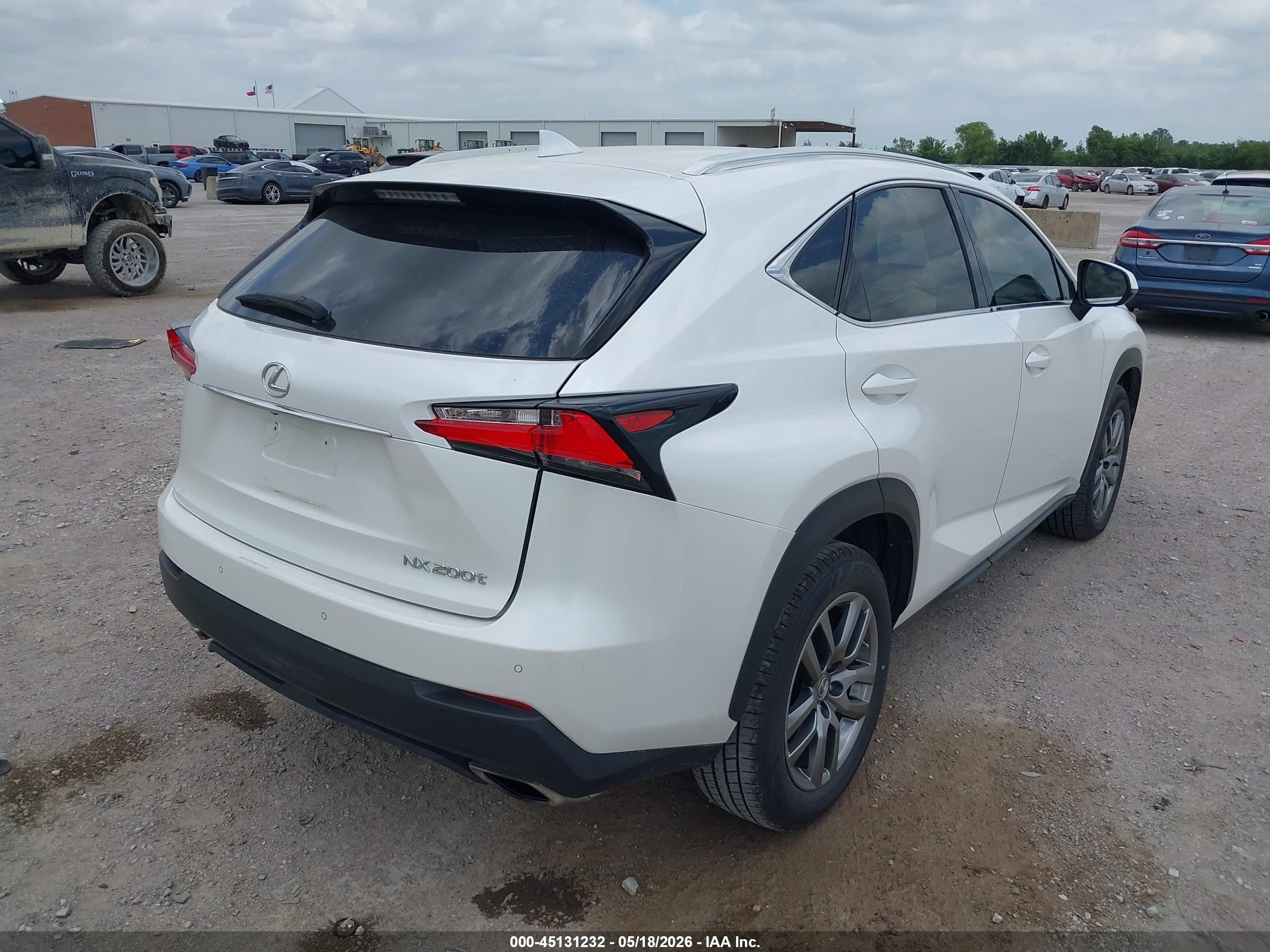 2015 Lexus Nx 200t   White vin: JTJYARBZ8F2018966