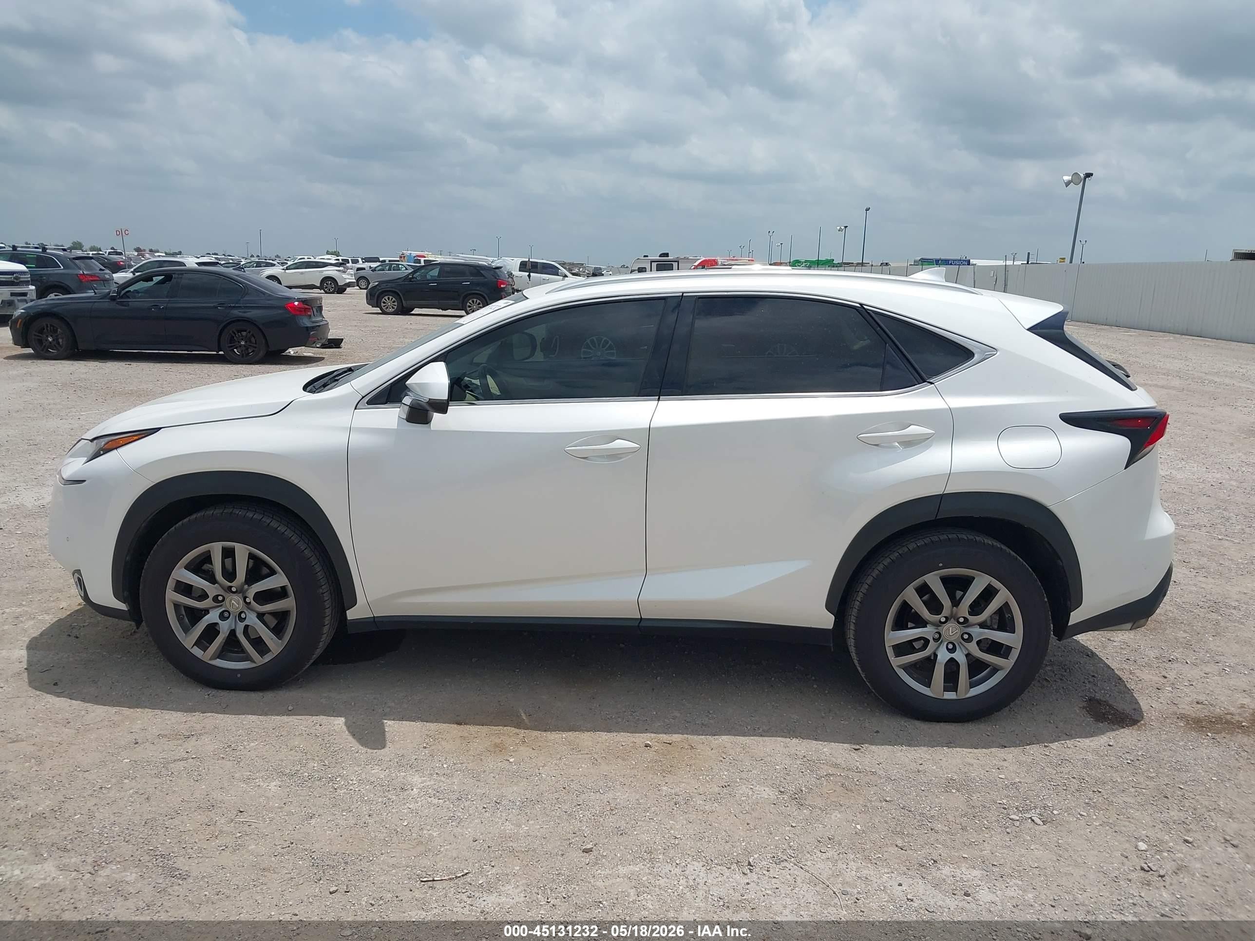 2015 Lexus Nx 200t   White vin: JTJYARBZ8F2018966