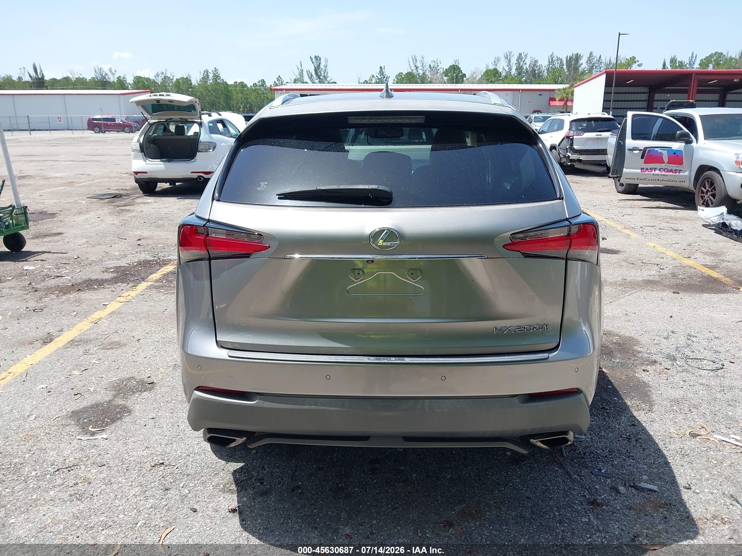 2015 Lexus Nx 200t   Silver vin: JTJYARBZ8F2019342