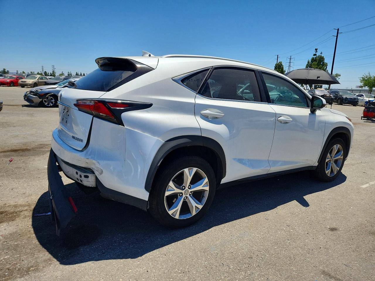 2017 Lexus Nx 200t Base White vin: JTJYARBZ8H2067099