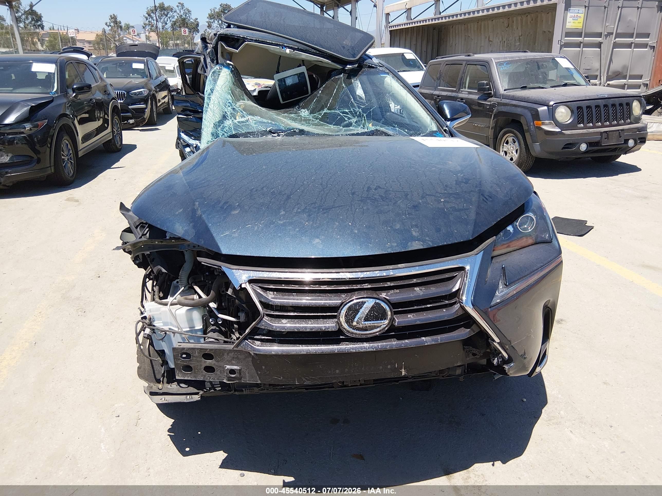 2015 Lexus Nx 200t   Blue vin: JTJYARBZ9F2001299