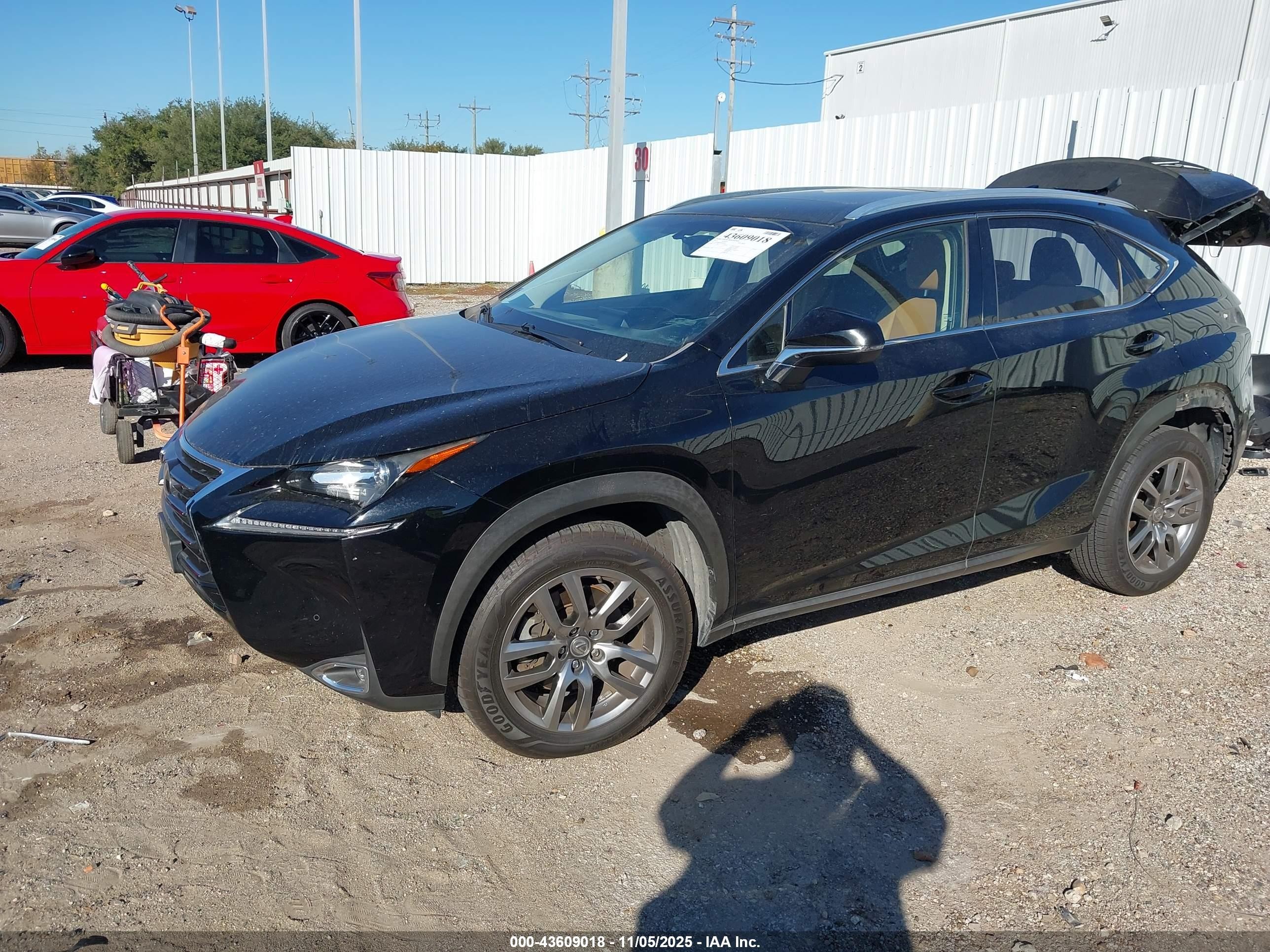 2015 Lexus Nx 200t   Black vin: JTJYARBZ9F2001691