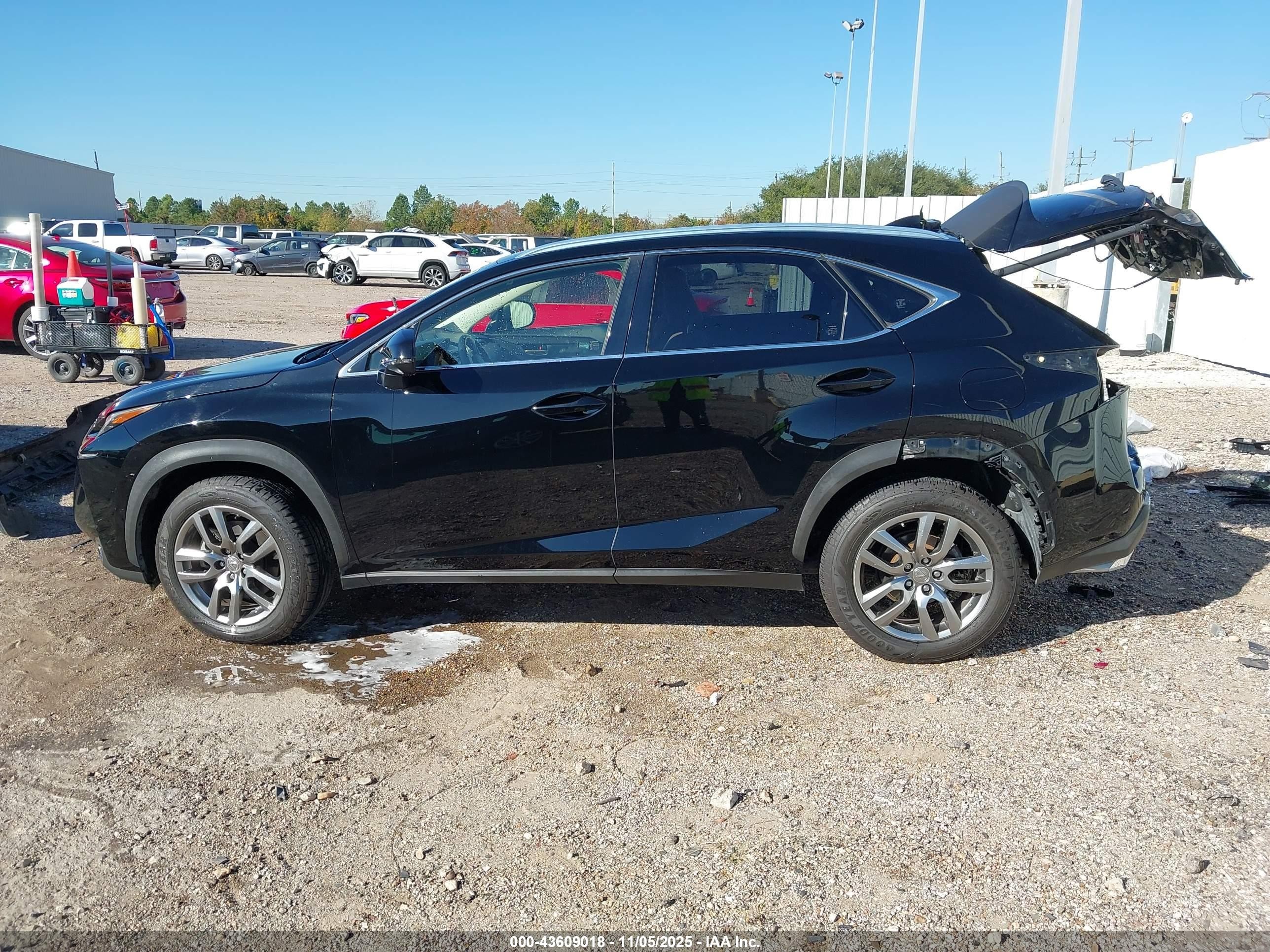 2015 Lexus Nx 200t   Black vin: JTJYARBZ9F2001691