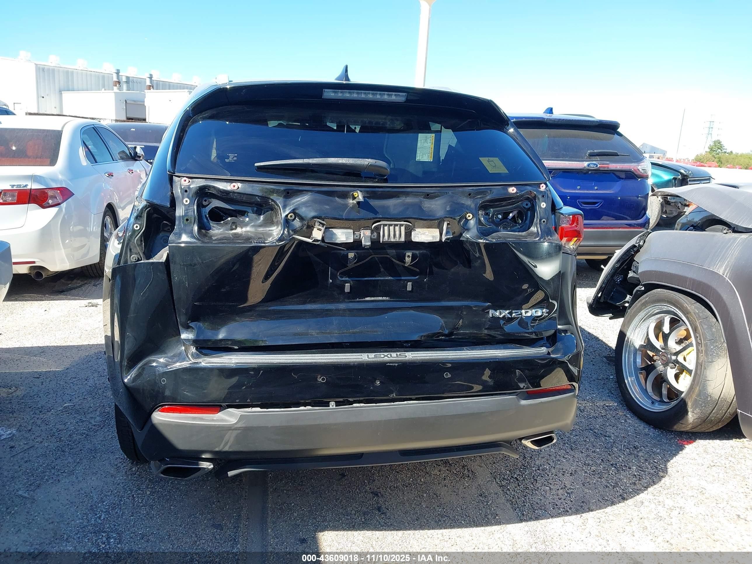 2015 Lexus Nx 200t   Black vin: JTJYARBZ9F2001691