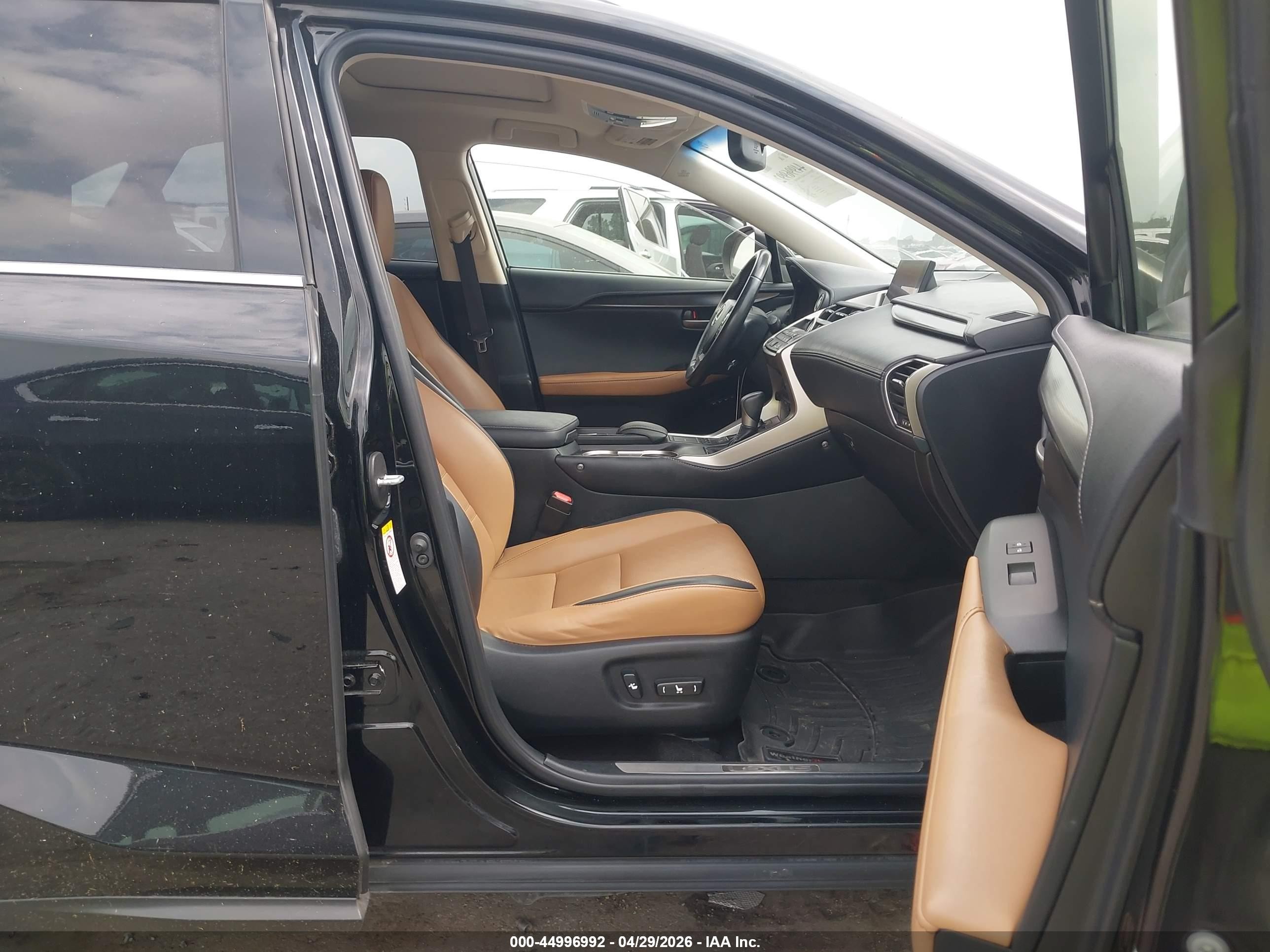 2015 Lexus Nx 200t   Black vin: JTJYARBZ9F2001691
