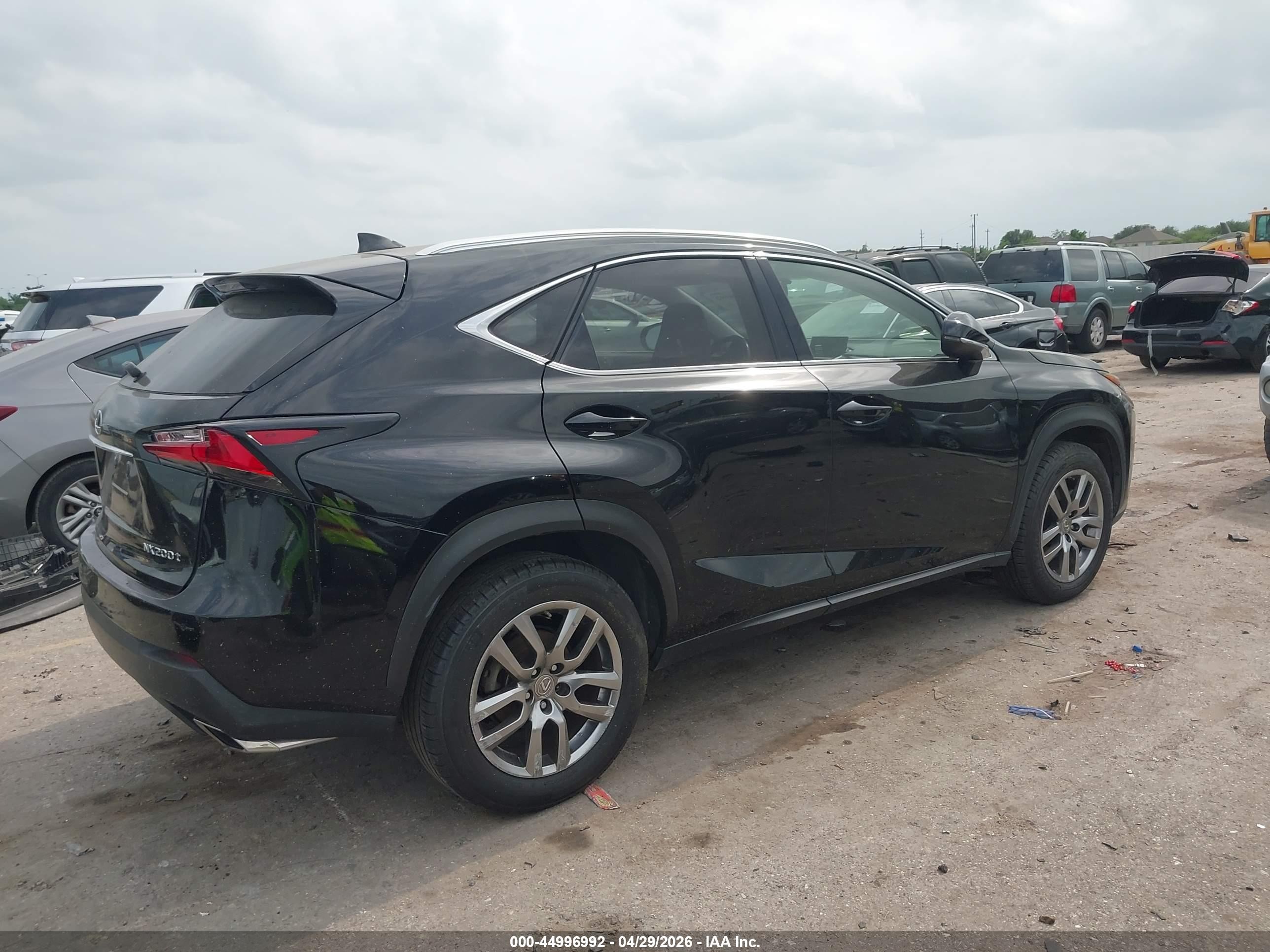 2015 Lexus Nx 200t   Black vin: JTJYARBZ9F2001691