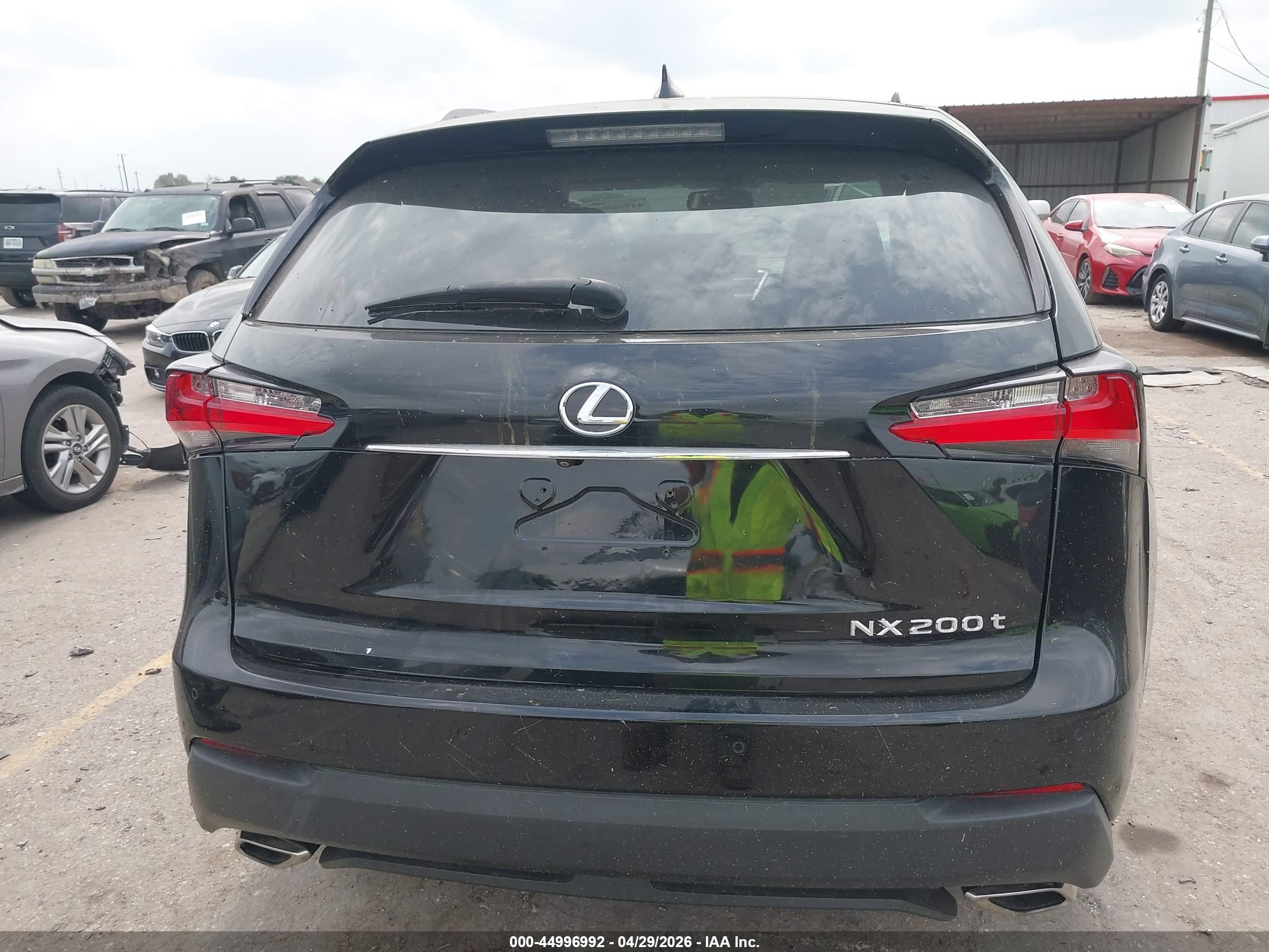 2015 Lexus Nx 200t   Black vin: JTJYARBZ9F2001691