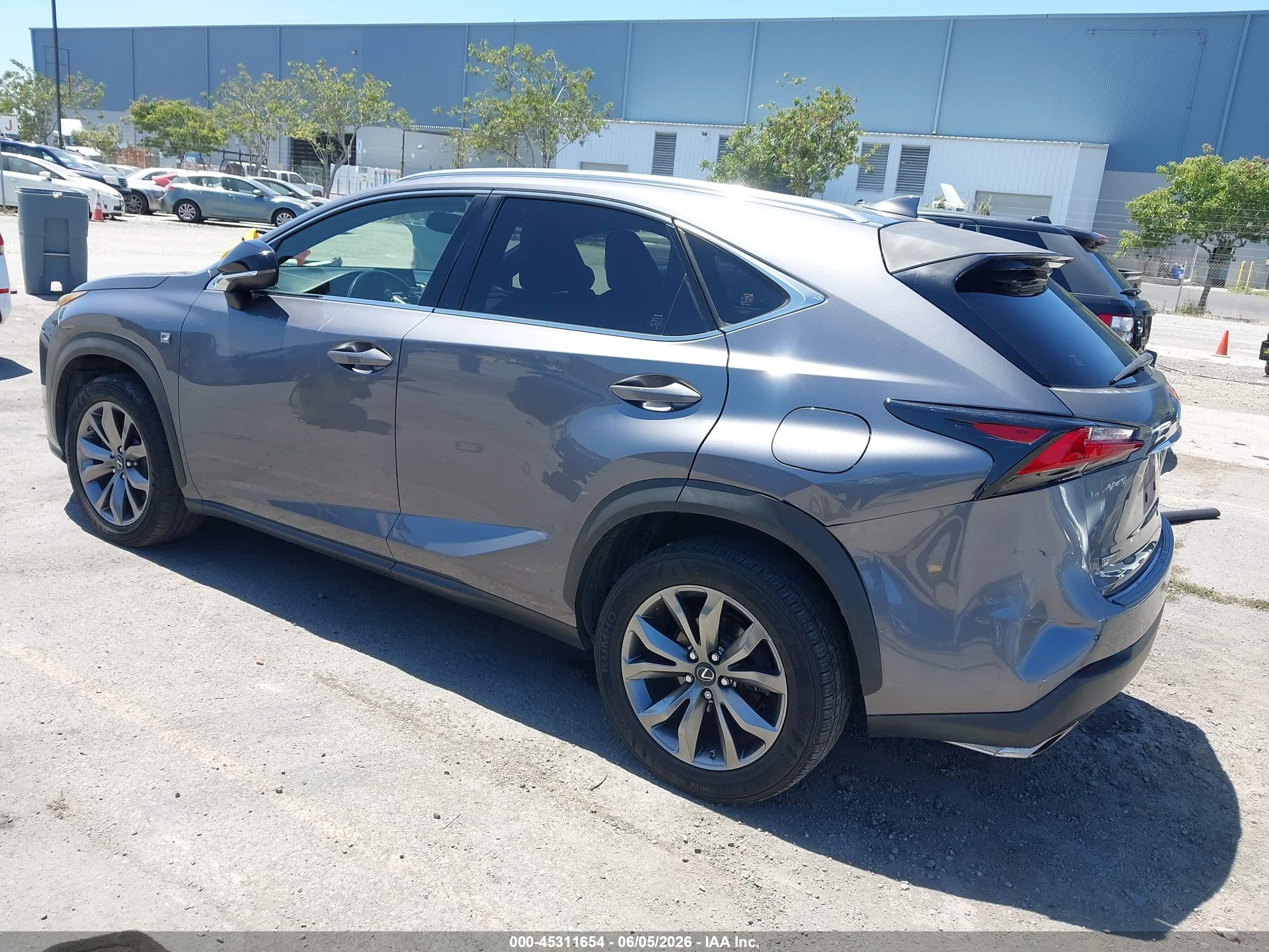 2015 Lexus Nx 200t F Sport Gray vin: JTJYARBZ9F2002078