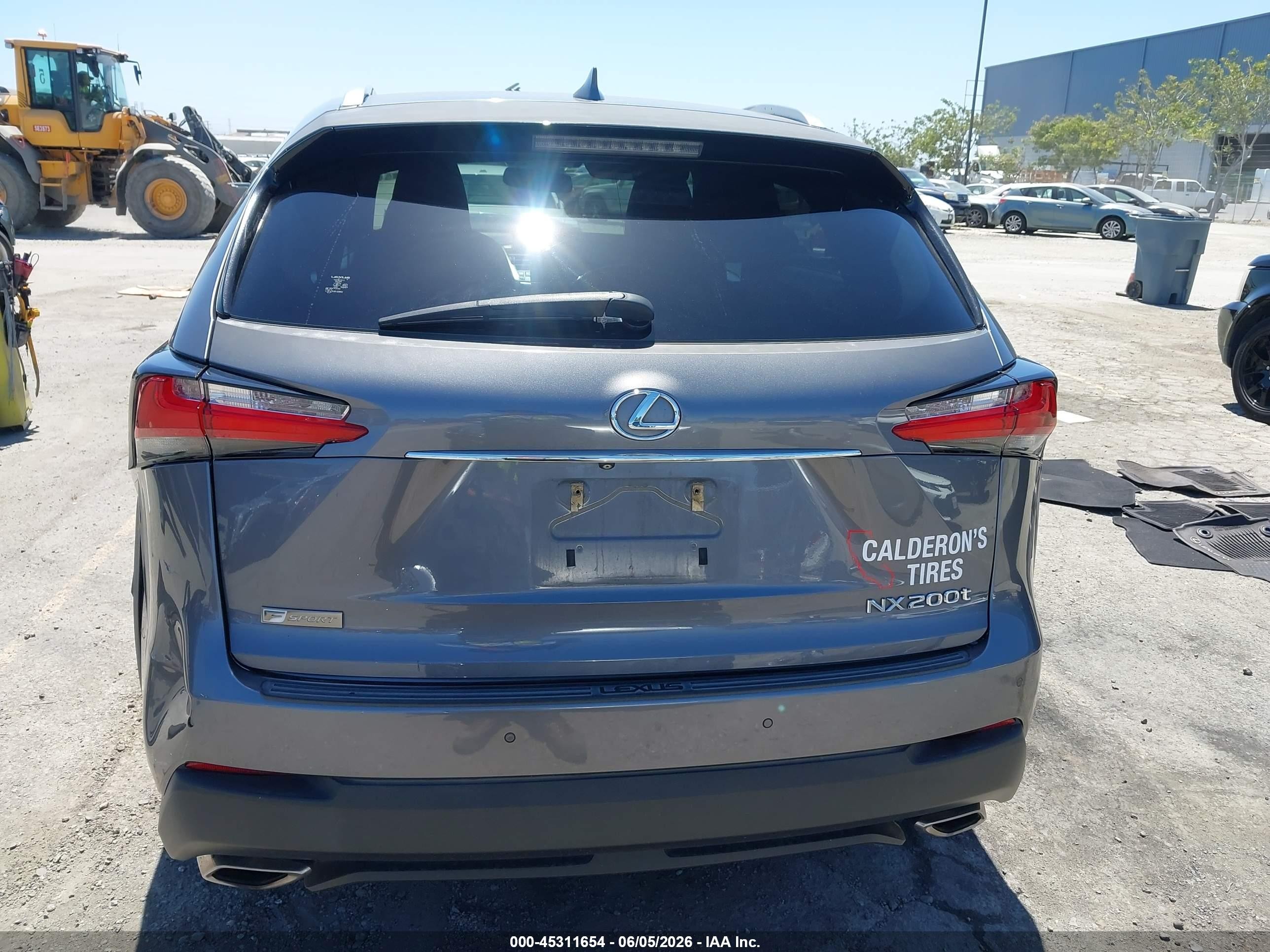 2015 Lexus Nx 200t F Sport Gray vin: JTJYARBZ9F2002078