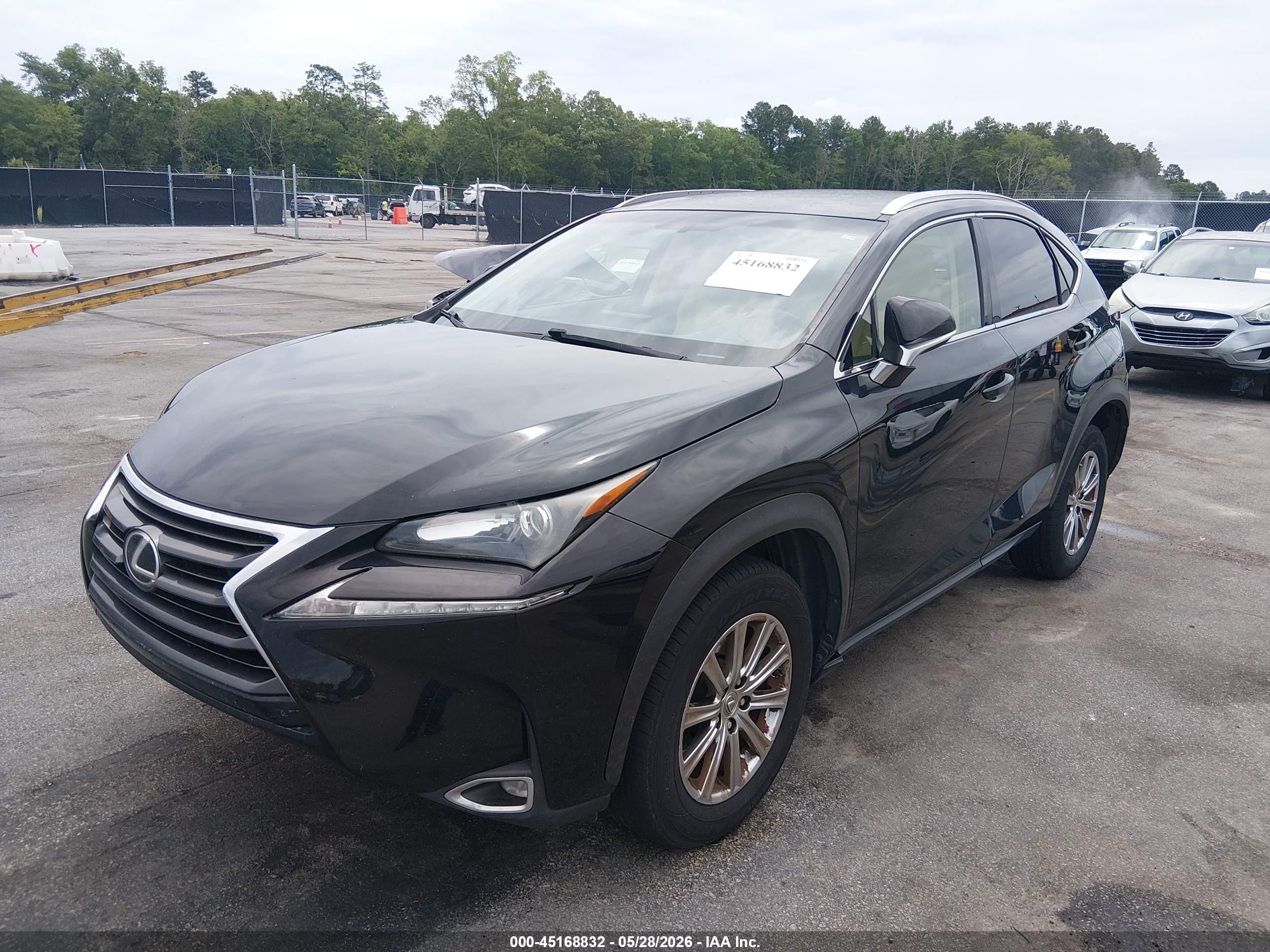 2015 Lexus Nx 200t   Black vin: JTJYARBZ9F2010410