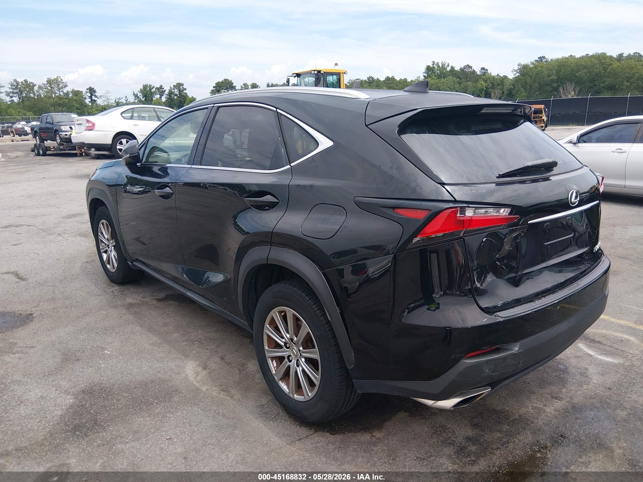 2015 Lexus Nx 200t   Black vin: JTJYARBZ9F2010410