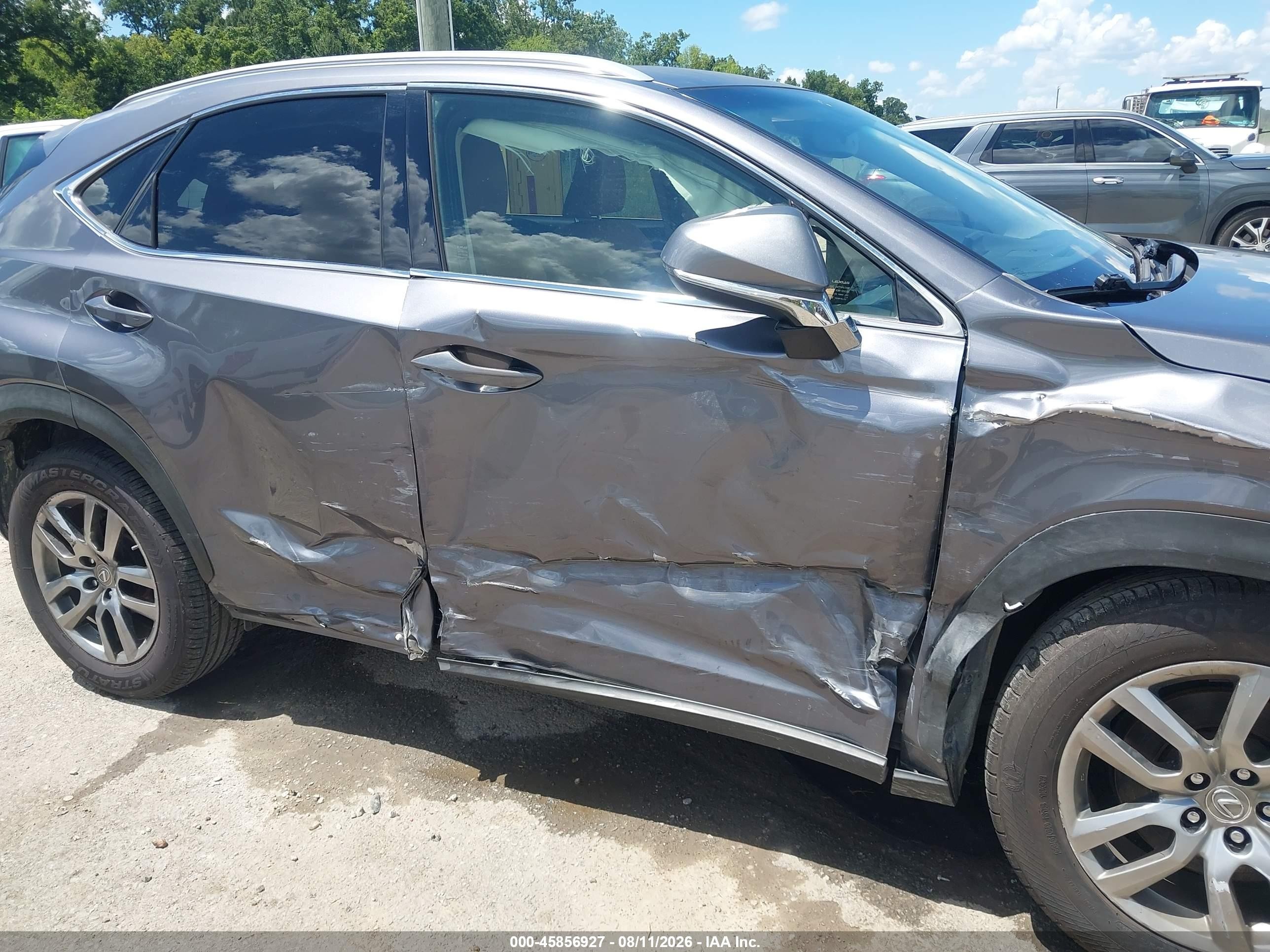 2015 Lexus Nx 200t Gray vin: JTJYARBZ9F2011203