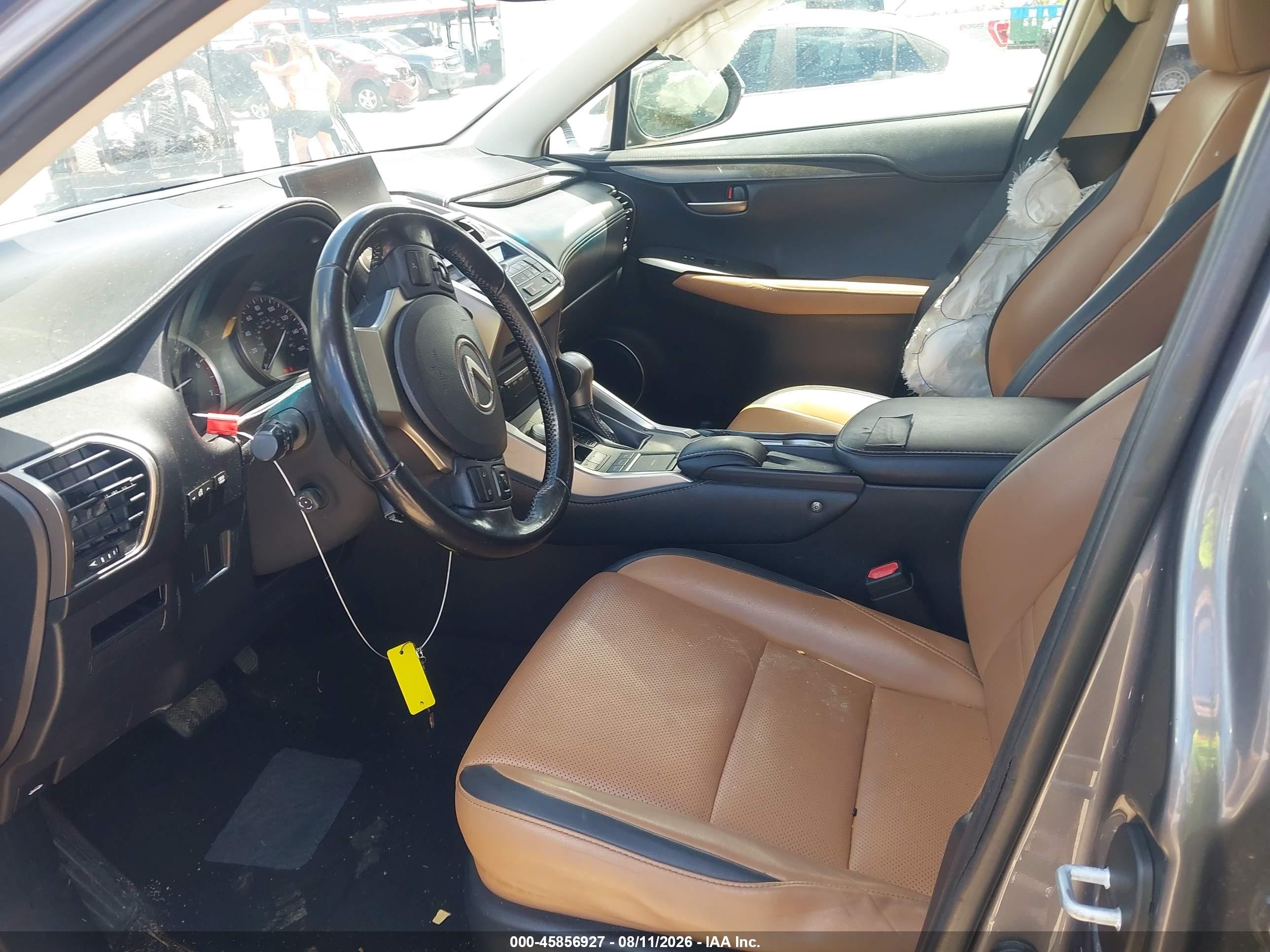 2015 Lexus Nx 200t Gray vin: JTJYARBZ9F2011203