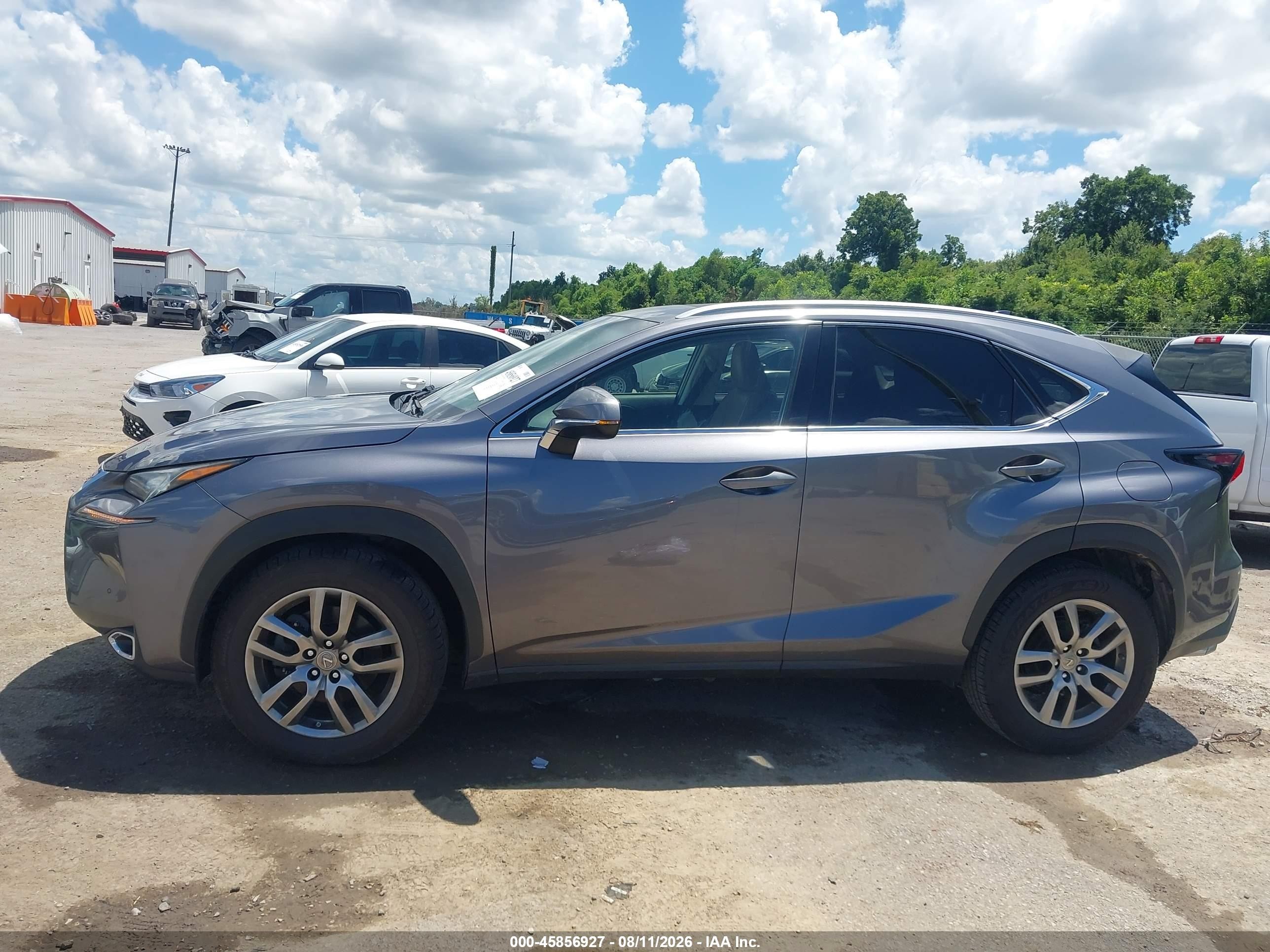 2015 Lexus Nx 200t Gray vin: JTJYARBZ9F2011203