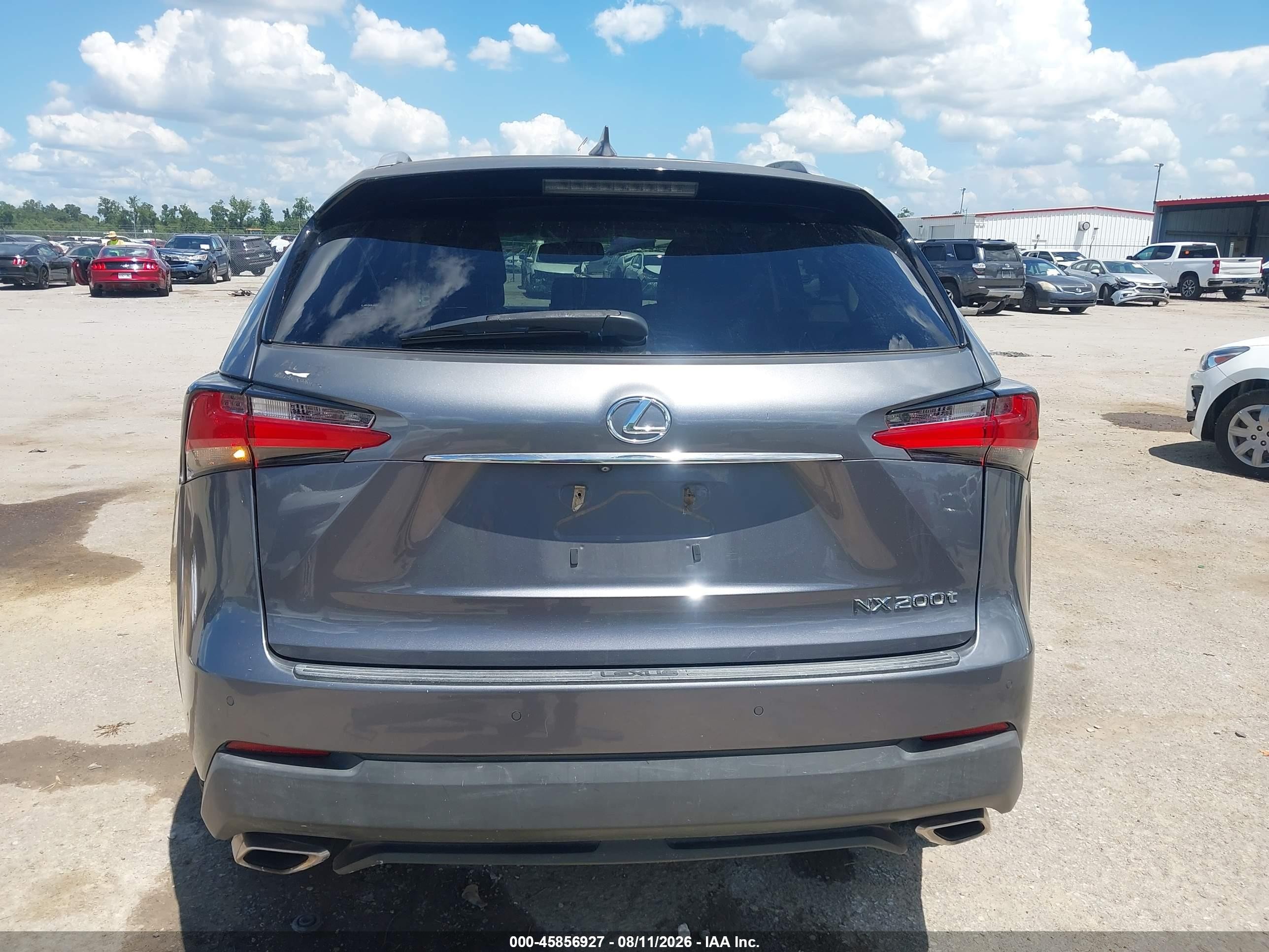 2015 Lexus Nx 200t Gray vin: JTJYARBZ9F2011203